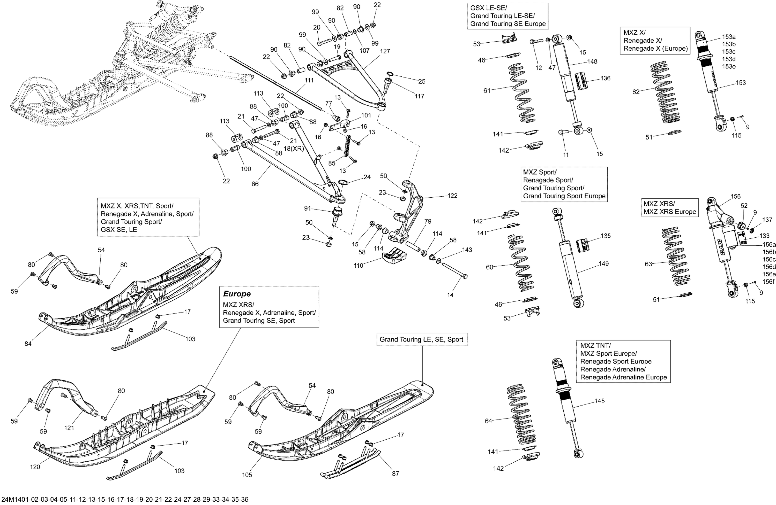 Front Suspension And Ski