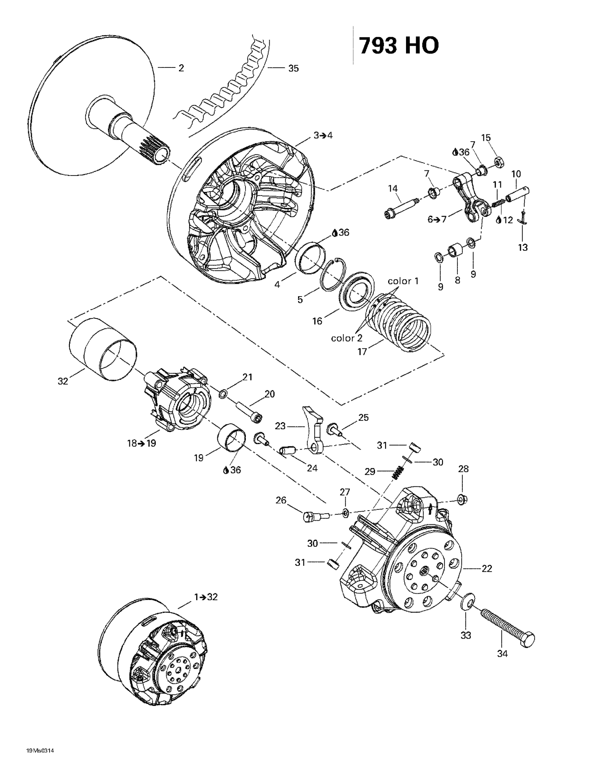 Drive Pulley (793 HO)