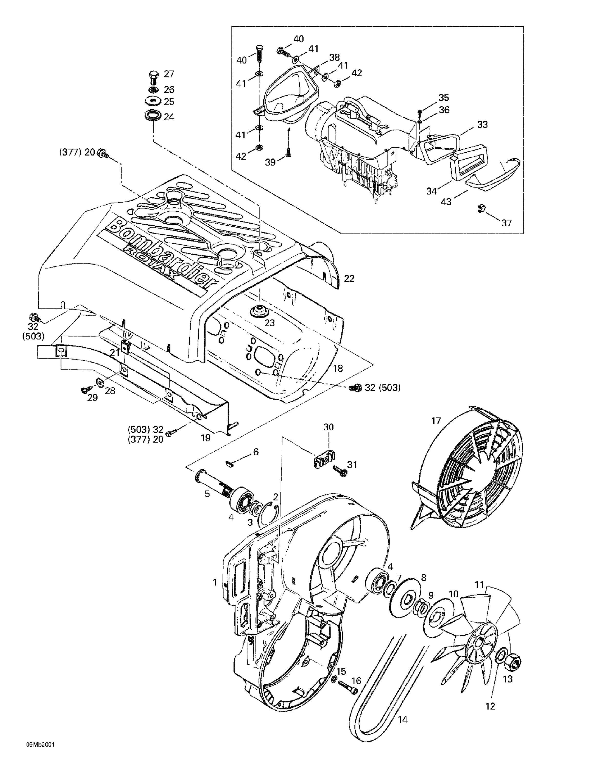 Схема узла: Cooling System And Fan