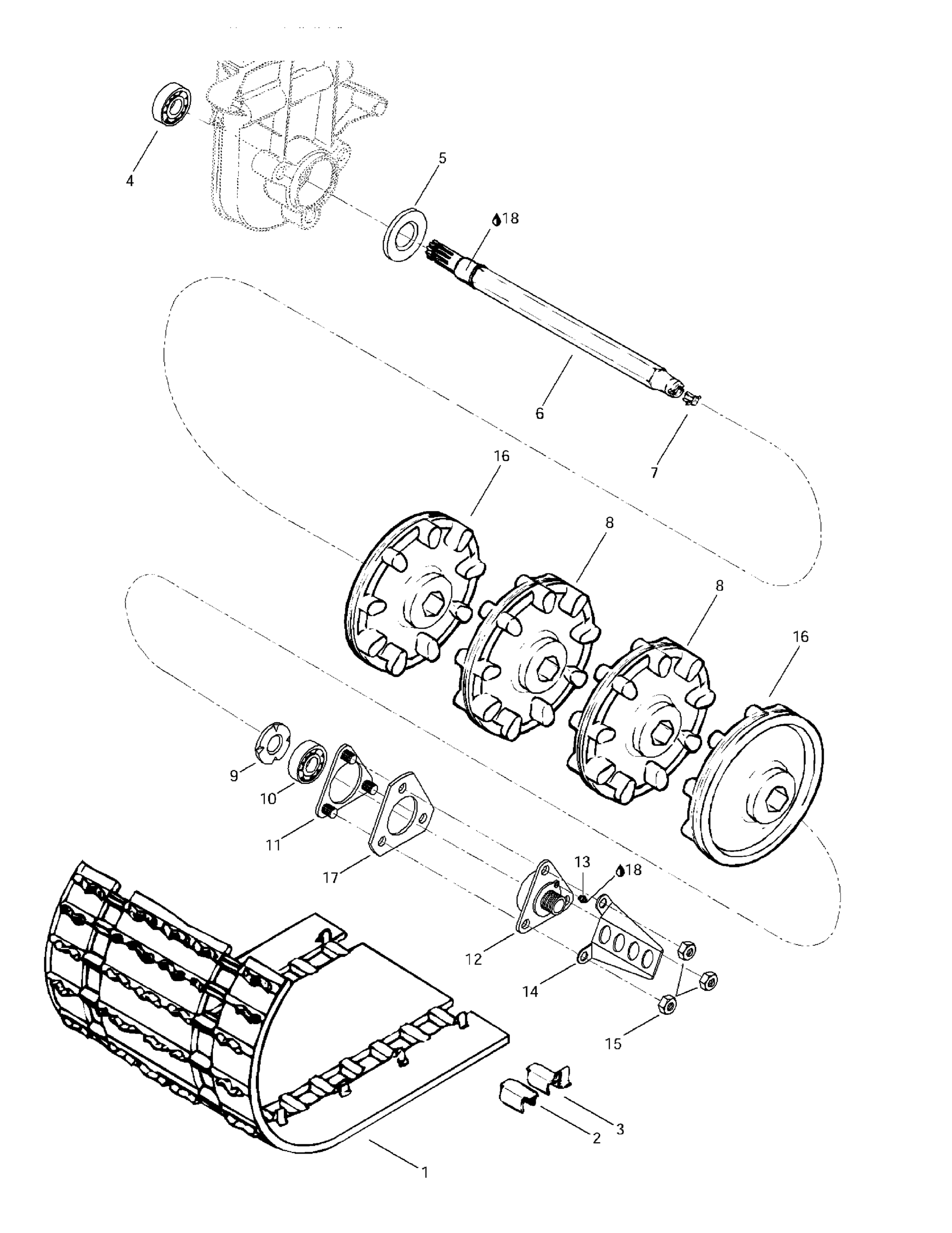 Схема узла: Drive Axle And Track
