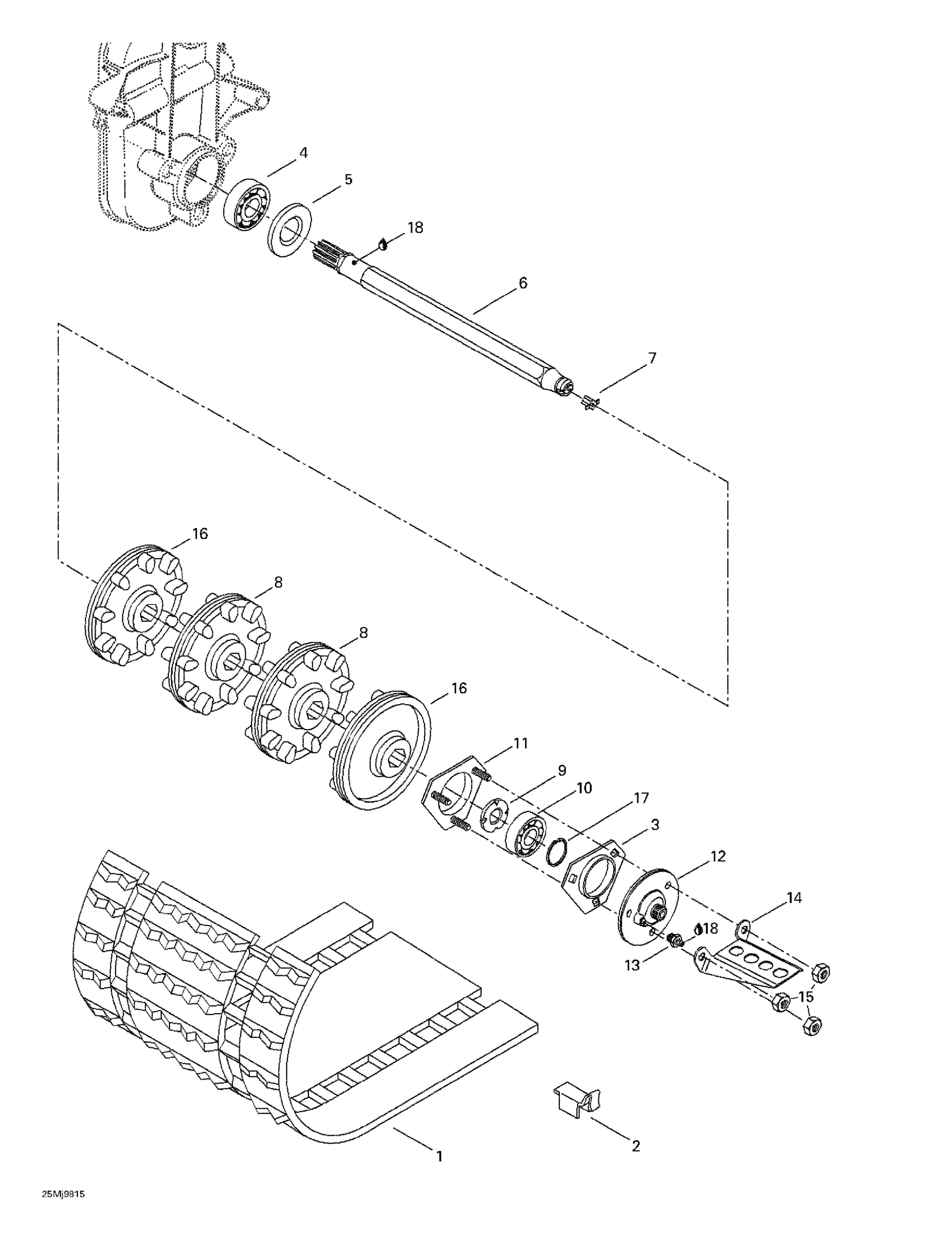 Схема узла: Drive Axle And Track
