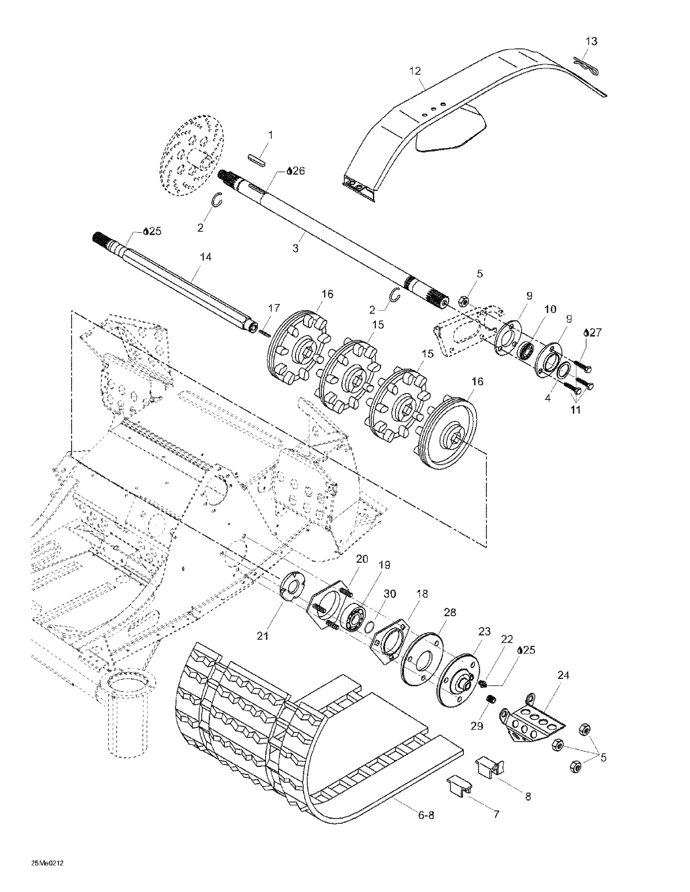 Схема узла: Drive Axle And Track