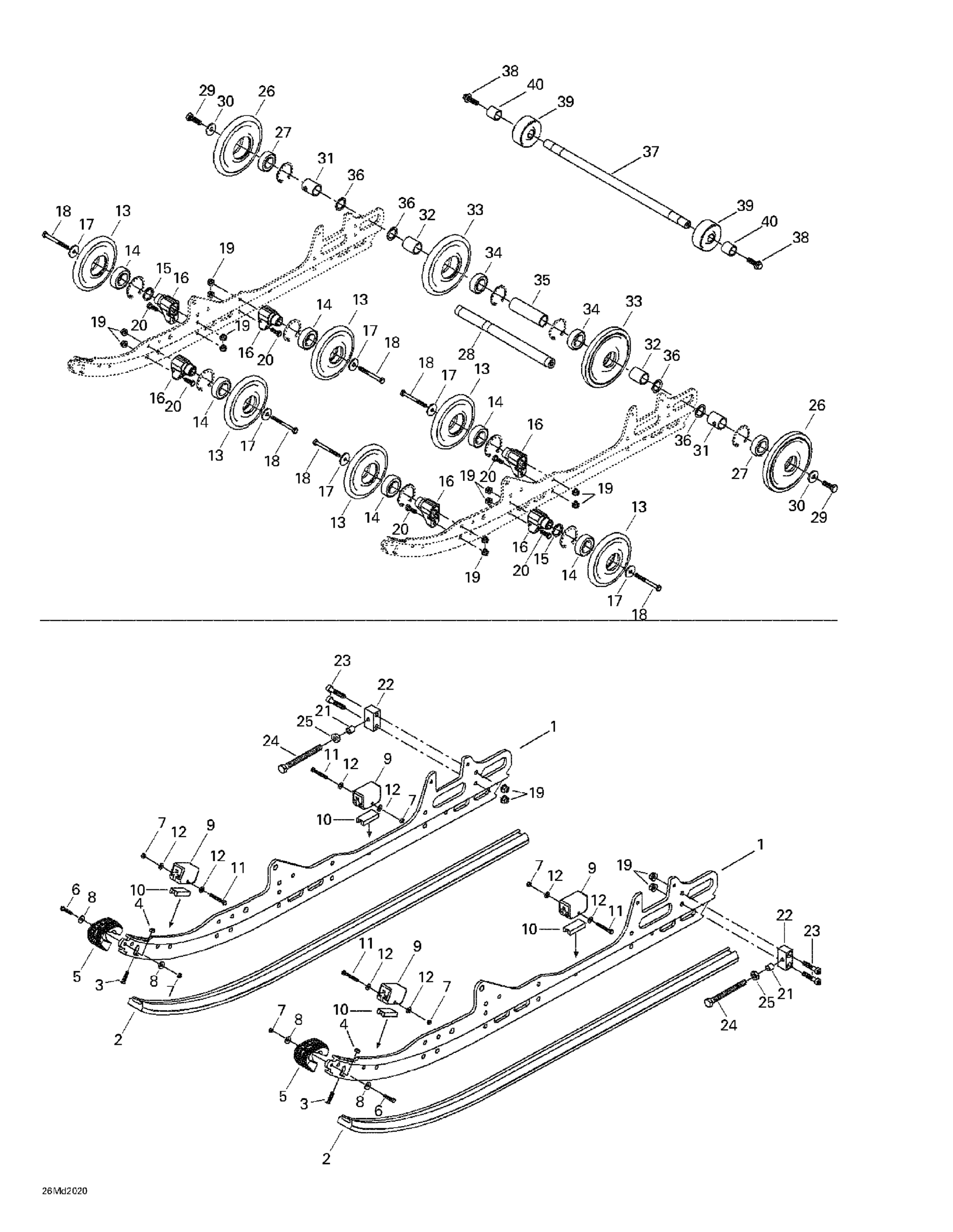 Схема узла: Rear Suspension