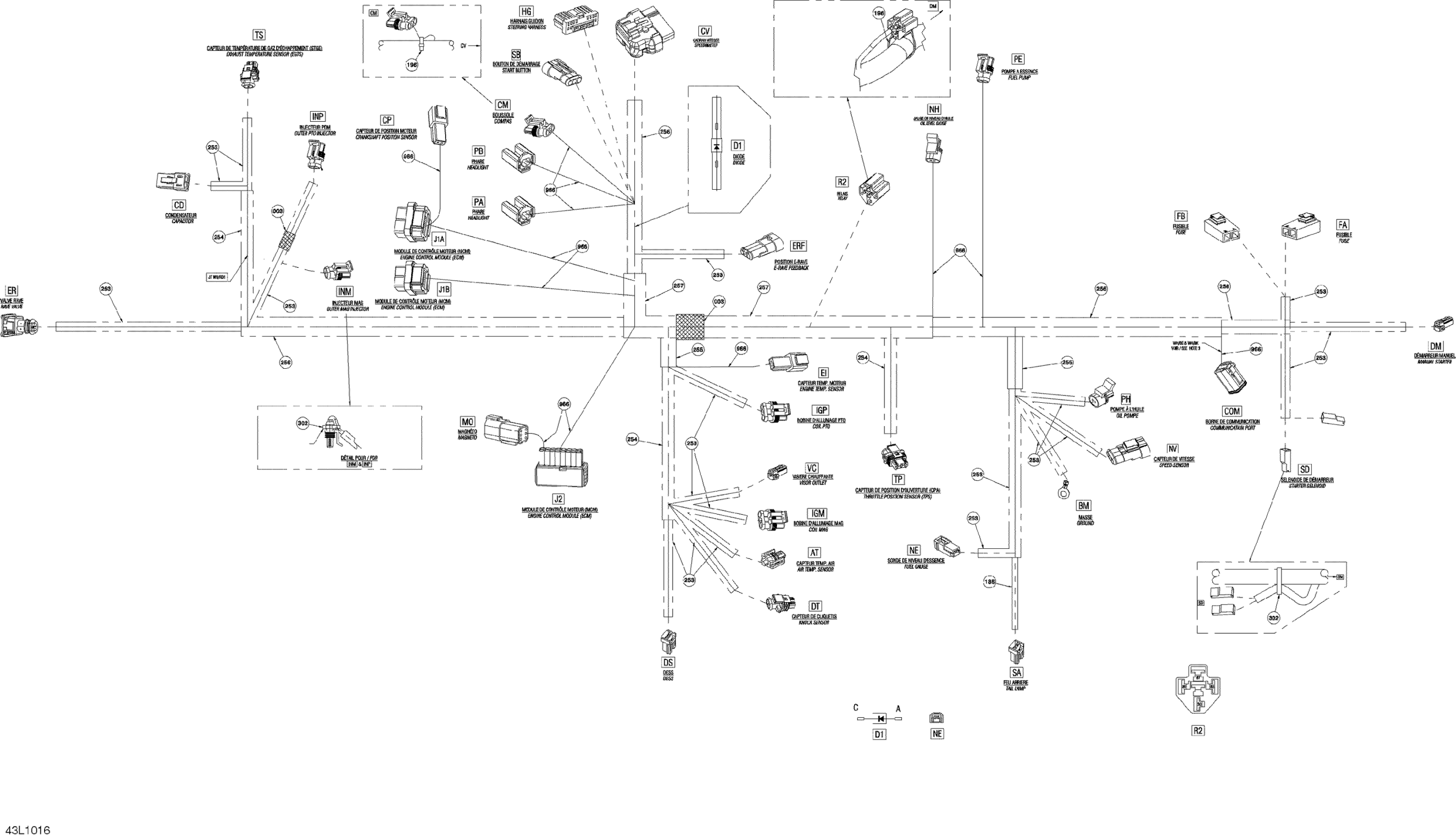 Схема узла: Electrical Harness 600HOETEC