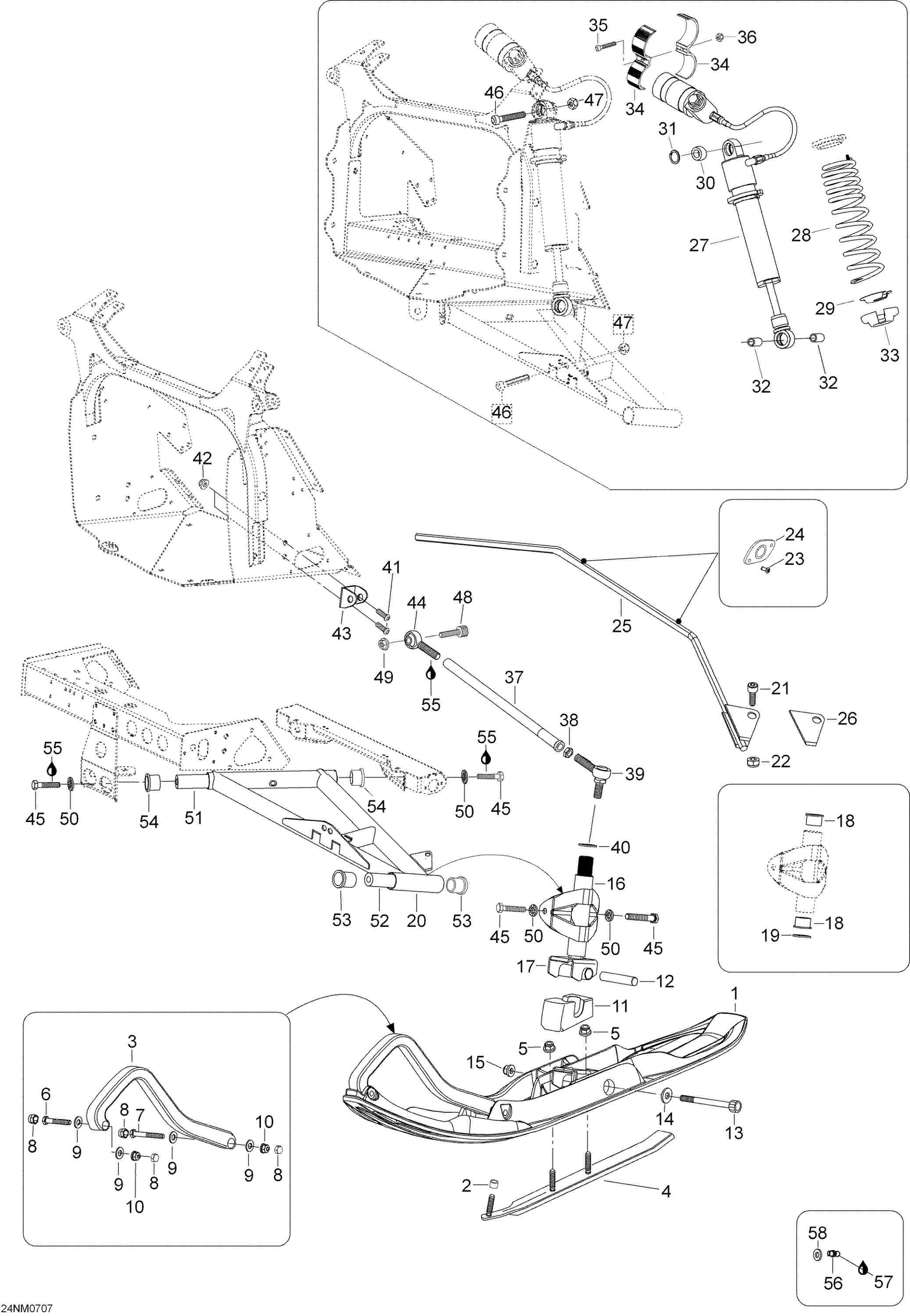 Front Suspension And Ski