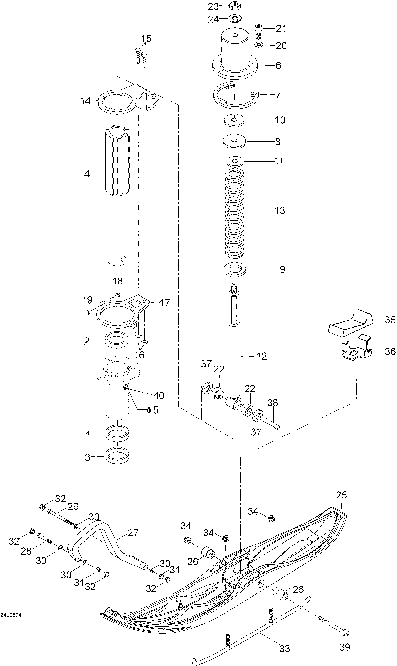 Front Suspension And Ski