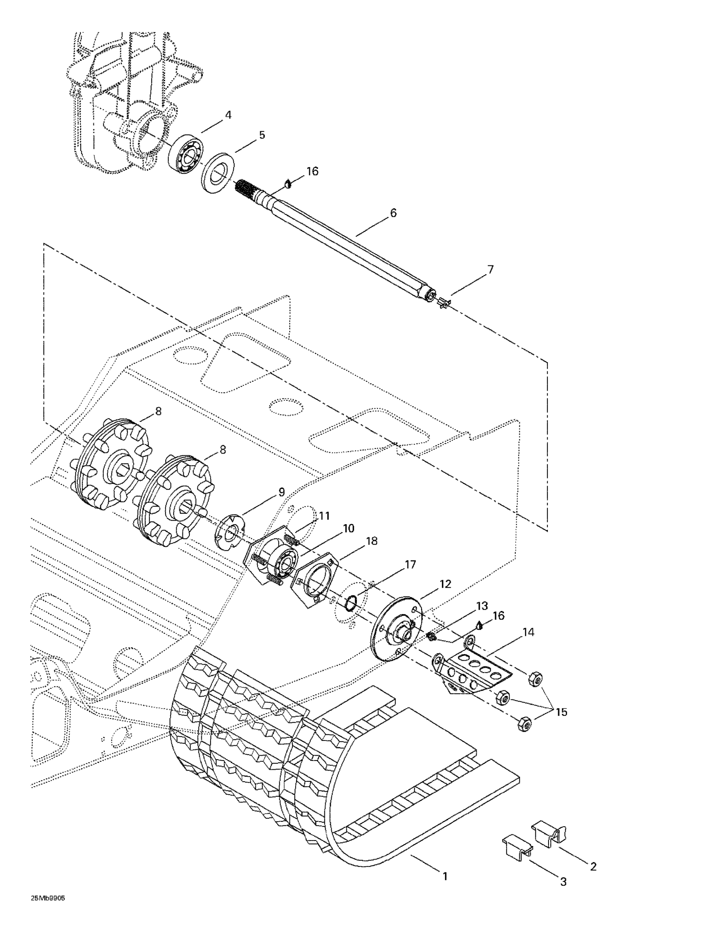 Схема узла: Drive Axle And Track