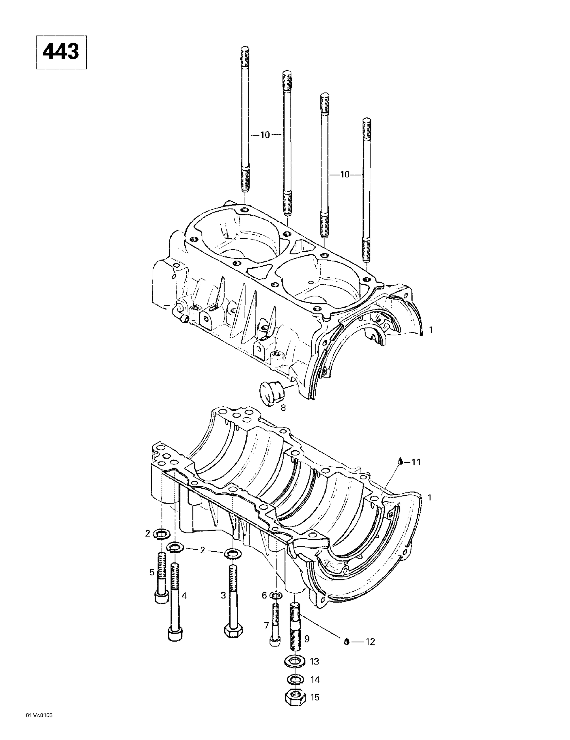 Crankcase (443)