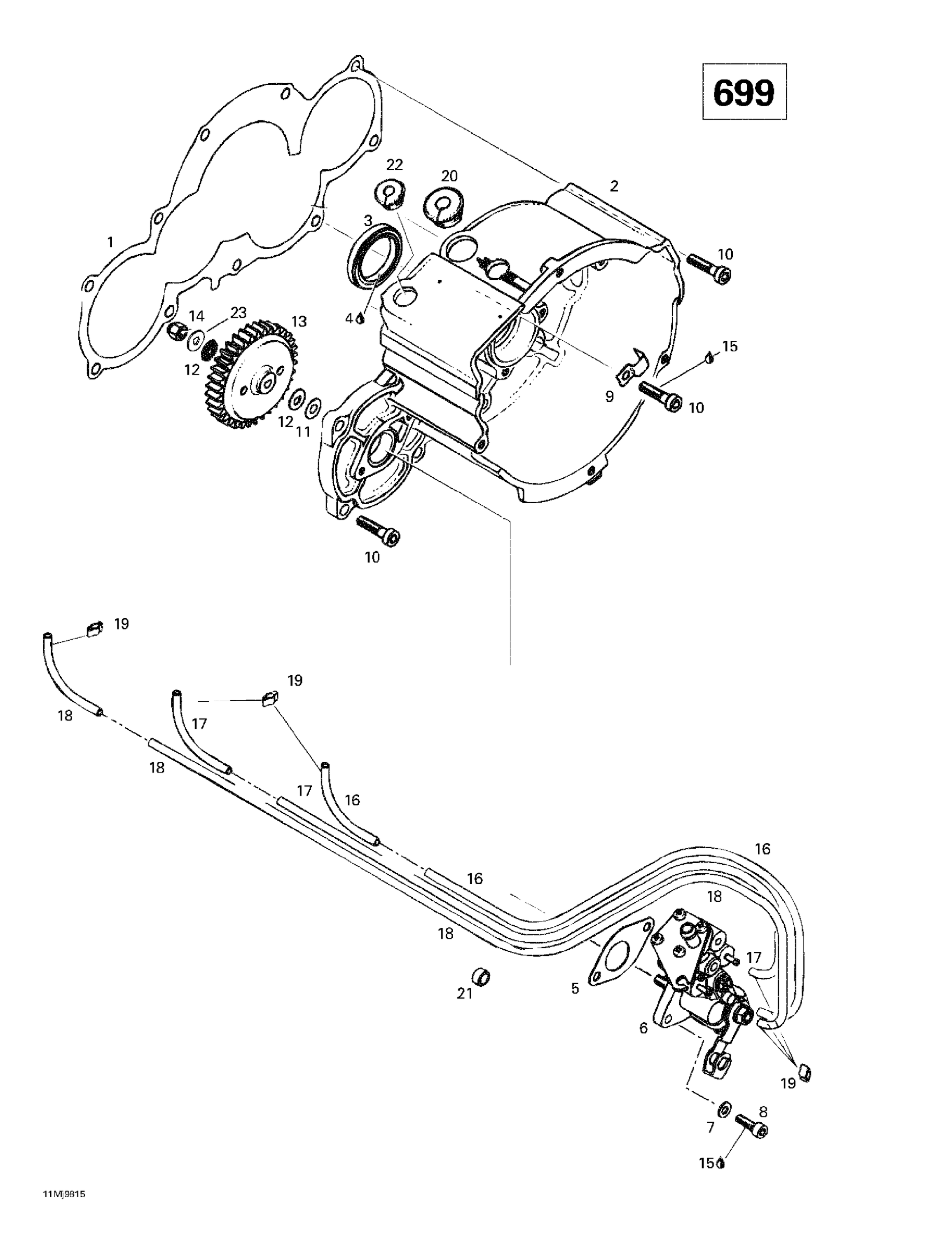 Ignition Housing Oil Pump (699)