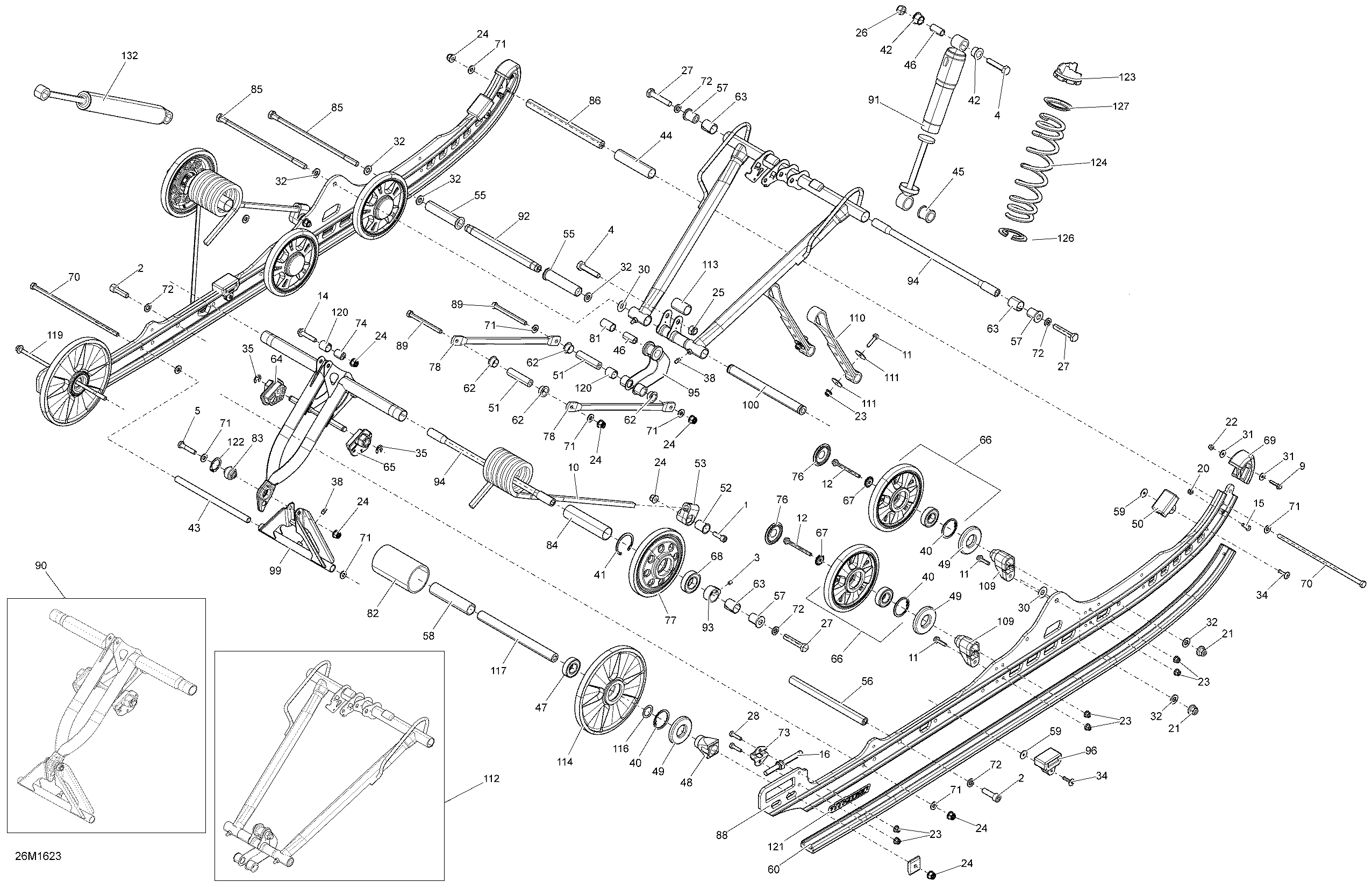 Rear Suspension  - 600HO ETEC