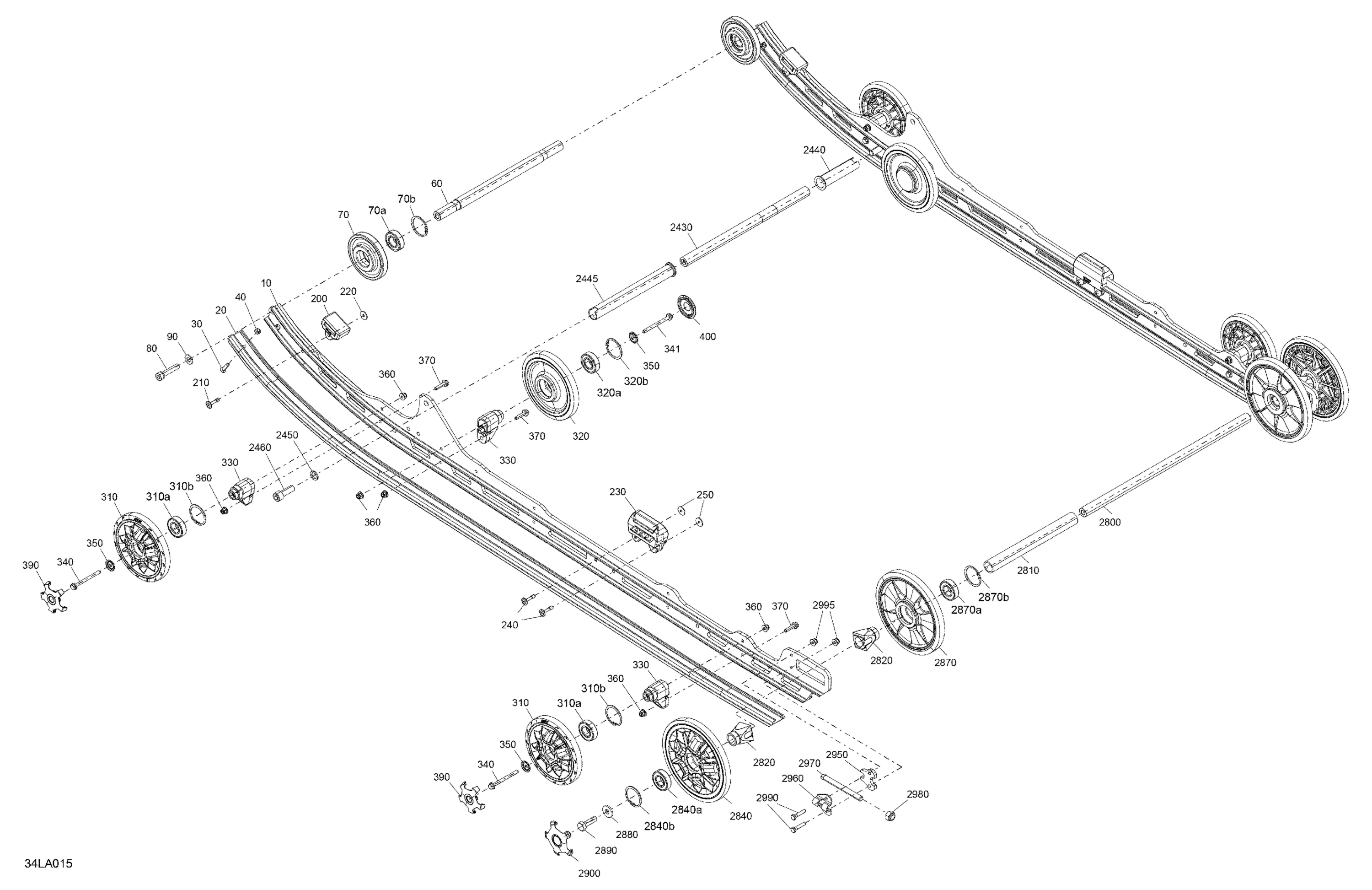 Схема узла: Suspension - Rear - Lower Section