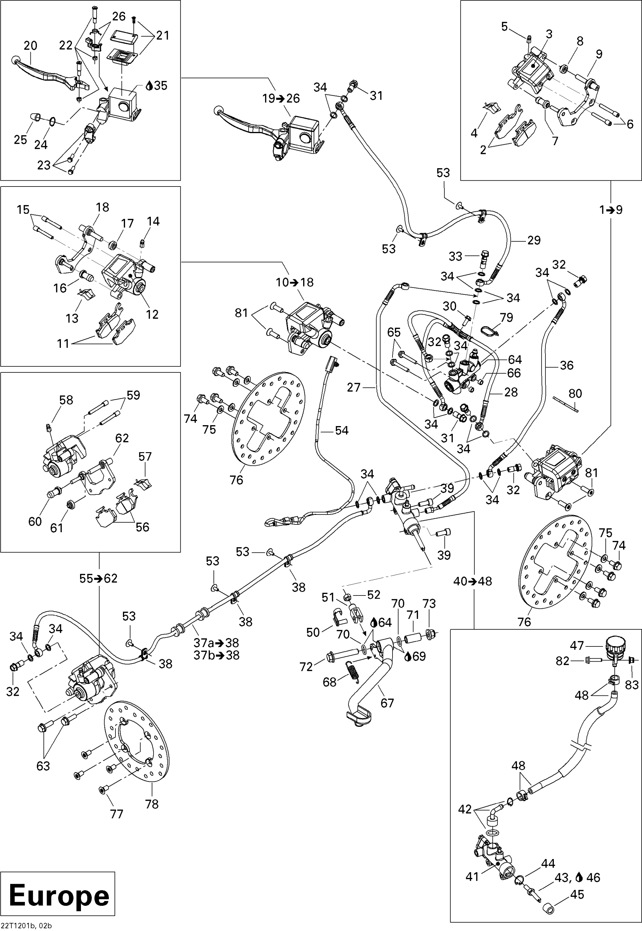 Схема узла: Hydraulic Brakes