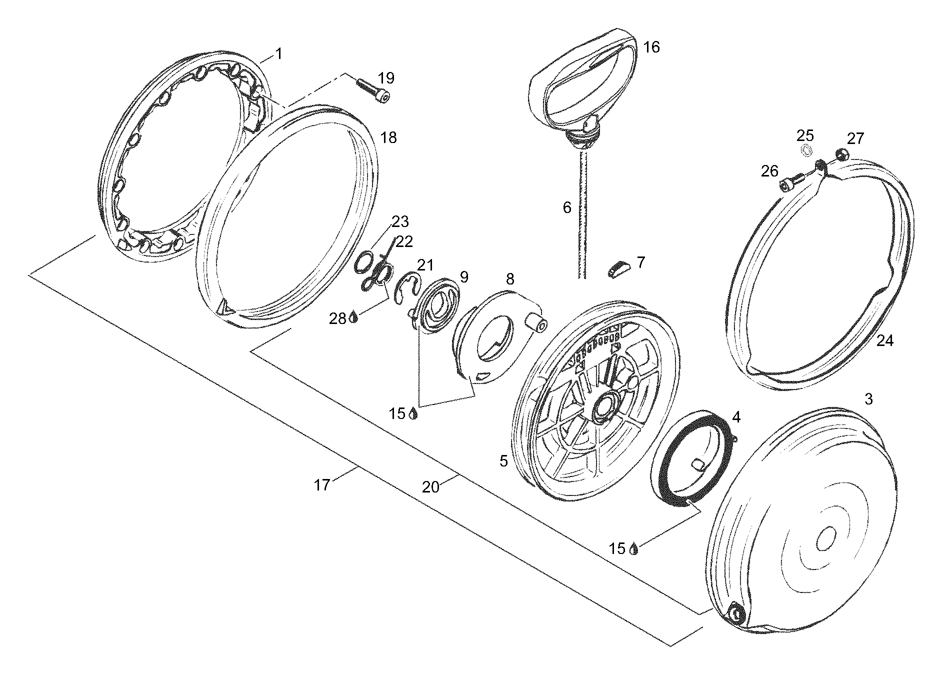 Схема узла: Rewind Starter