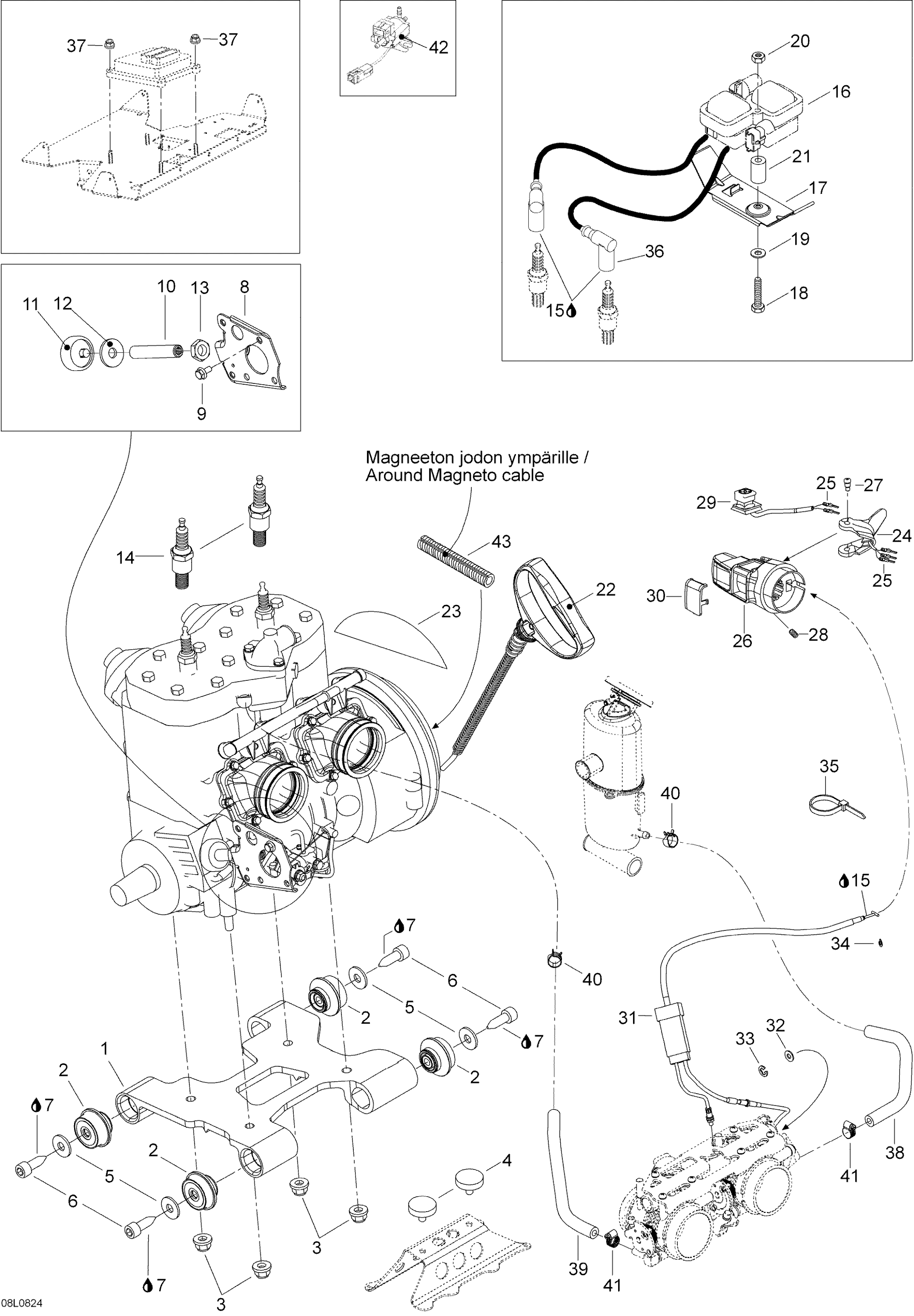Схема узла: Engine And Engine Support