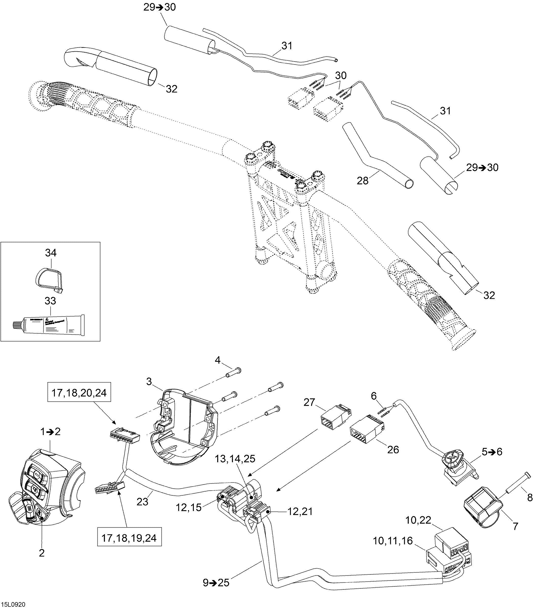Схема узла: Steering Wiring Harness