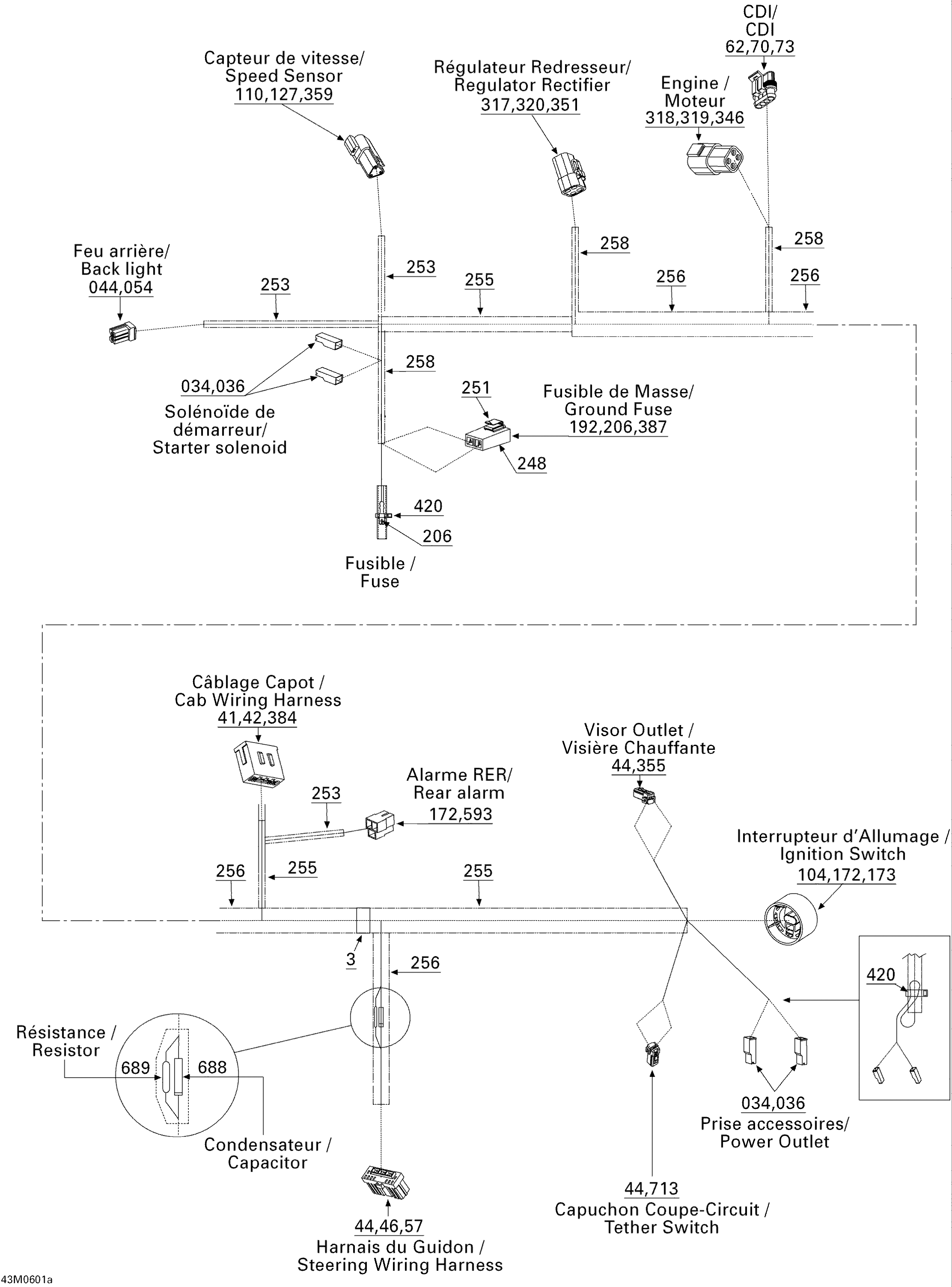 Схема узла: Electrical Harness Frame