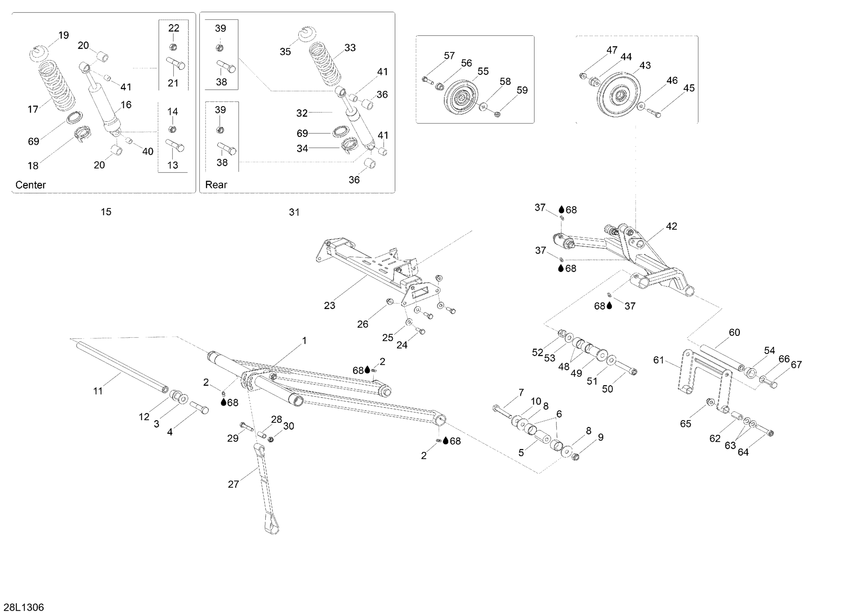 Схема узла: Rear Suspension