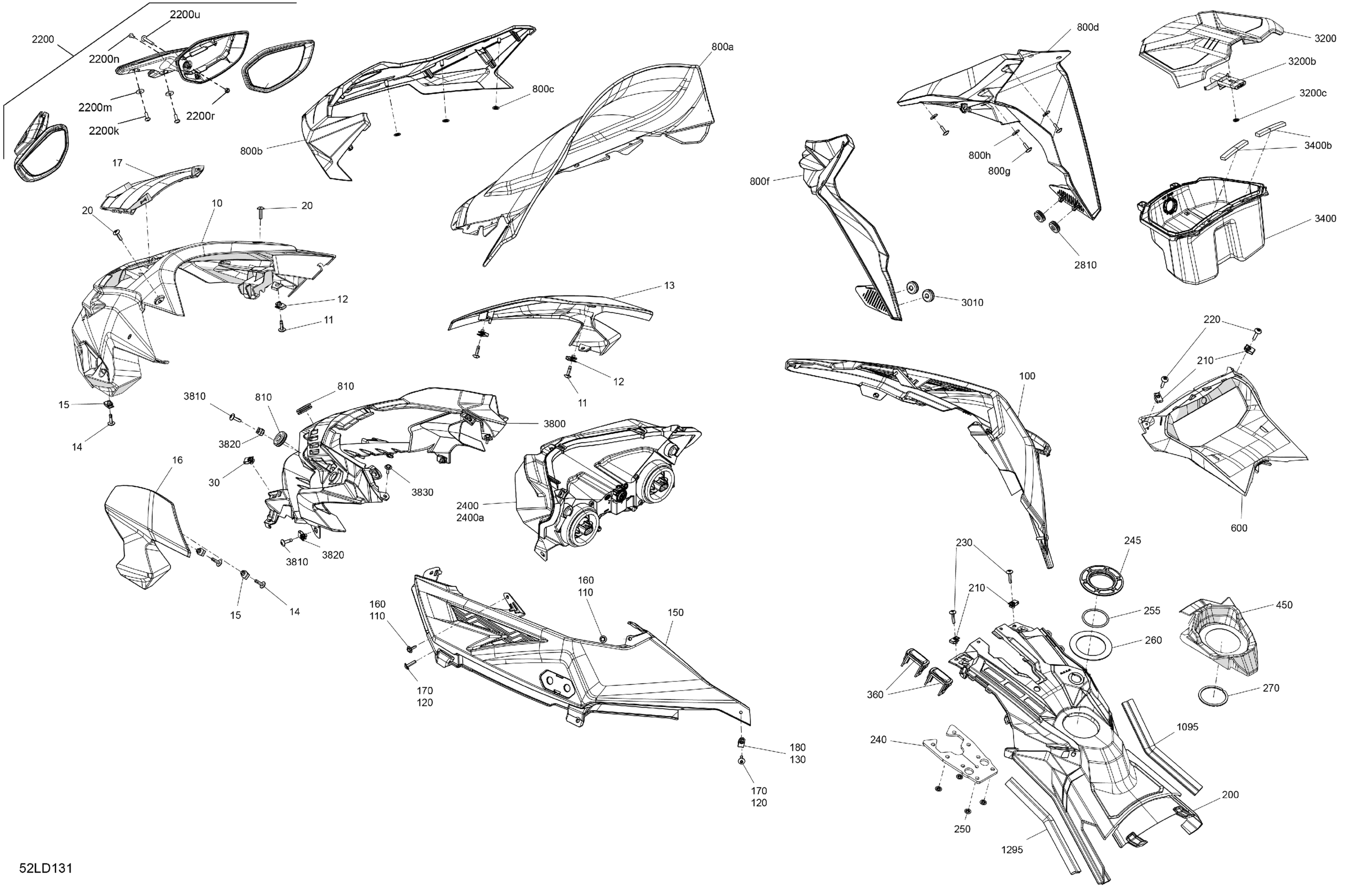 Body - Hood Section and WindShield