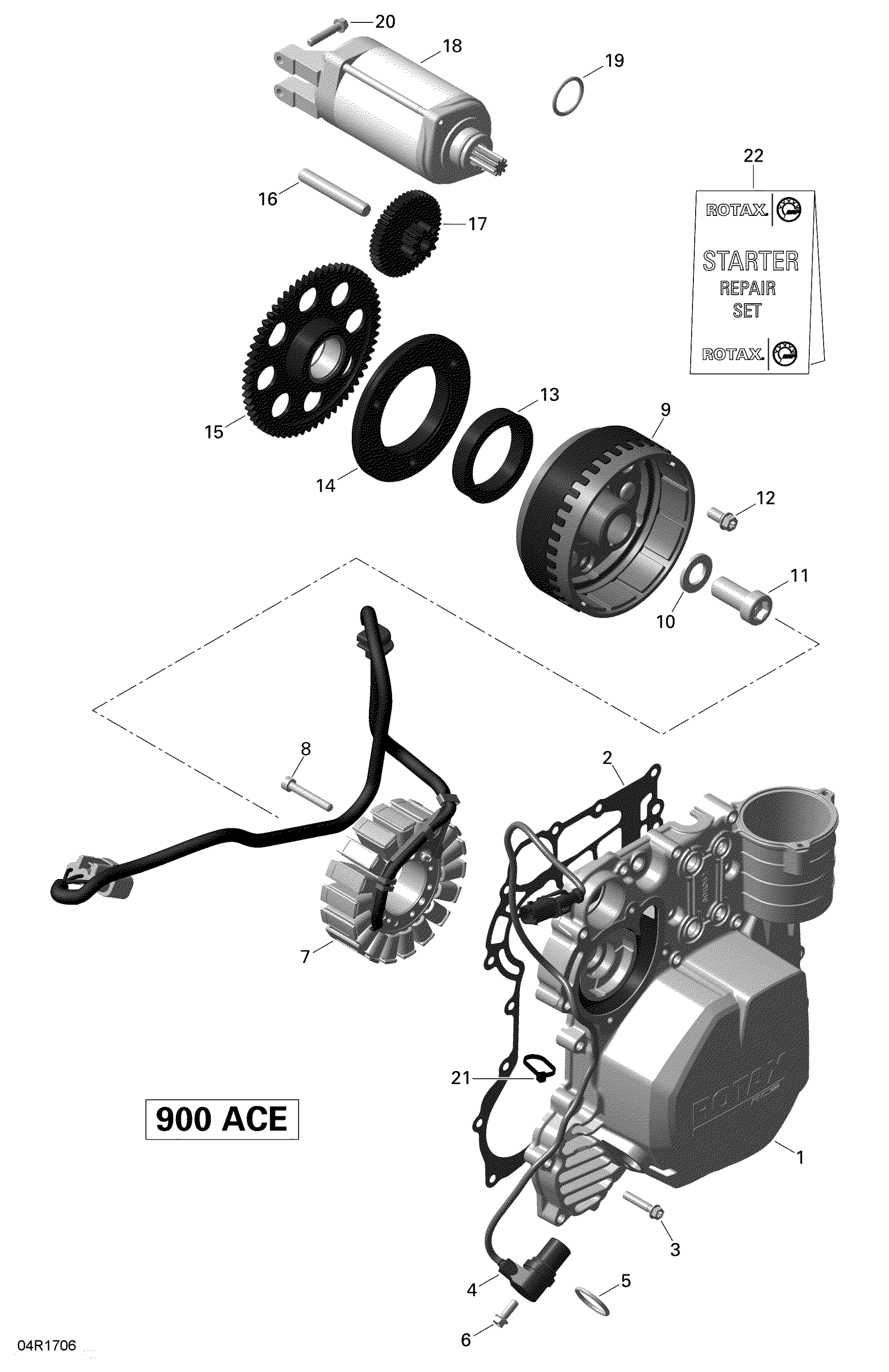 Magneto And Electric Starter _04R1525