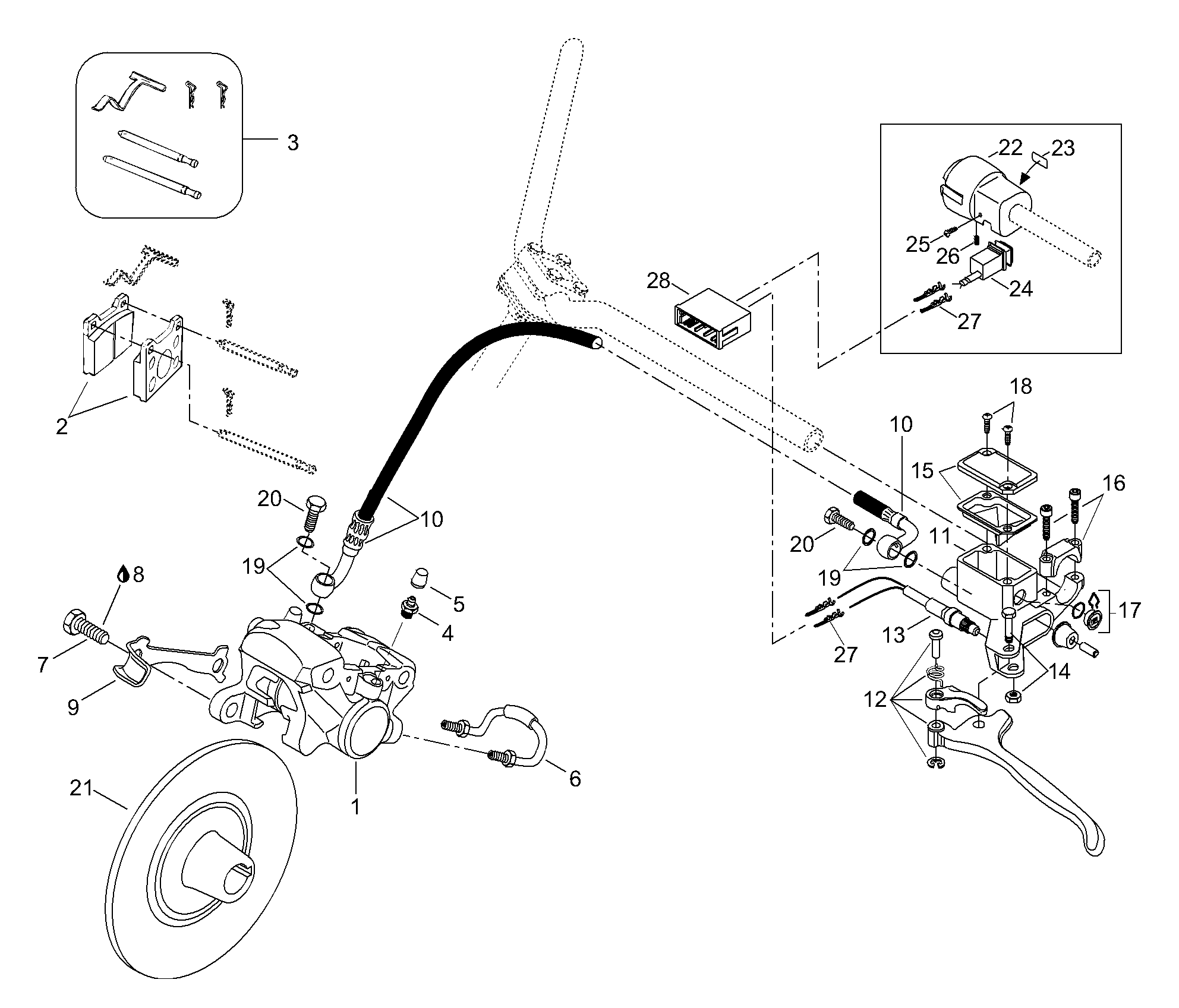 Схема узла: Brake Assy