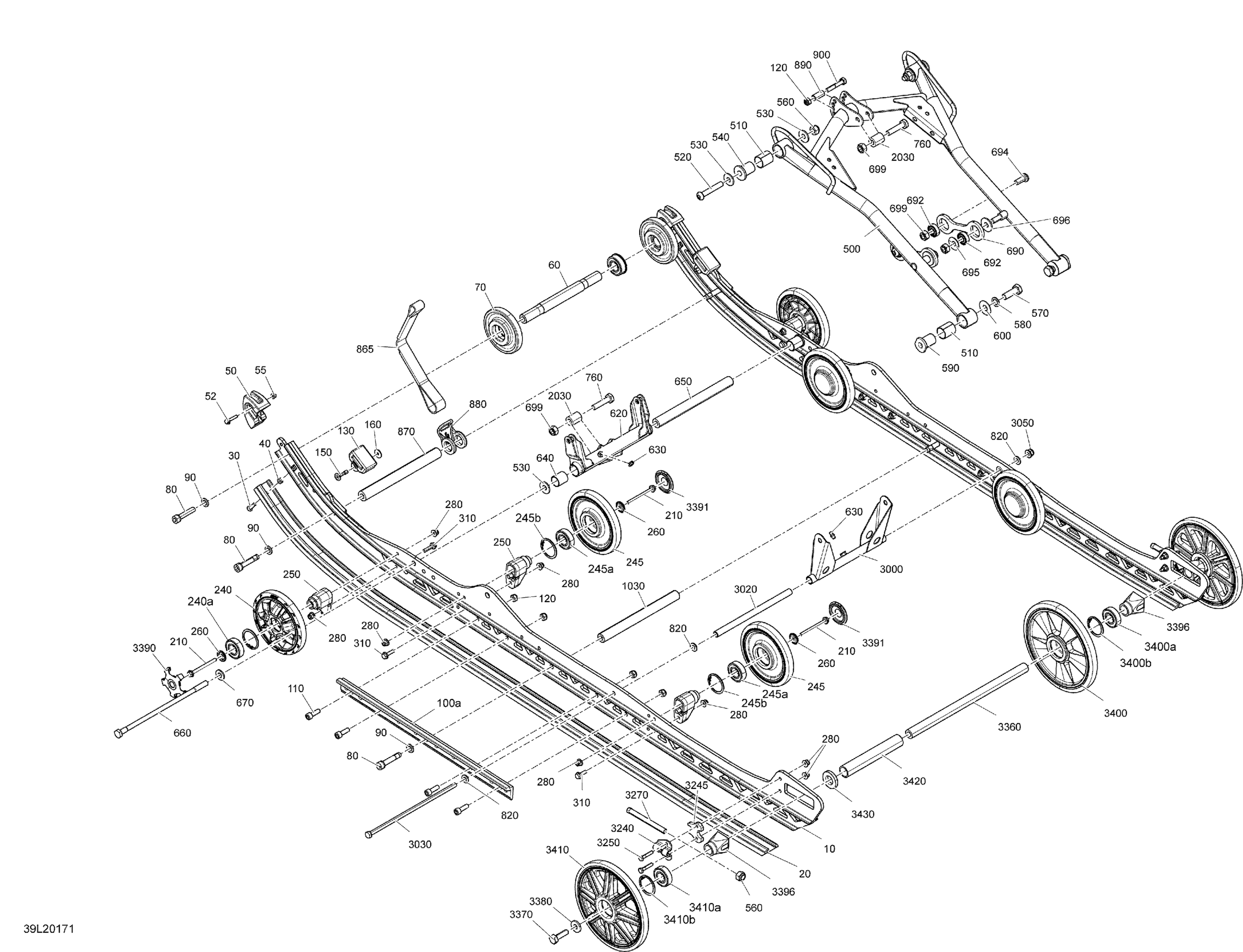 Схема узла: Suspension, Rear - Lower Section - RE