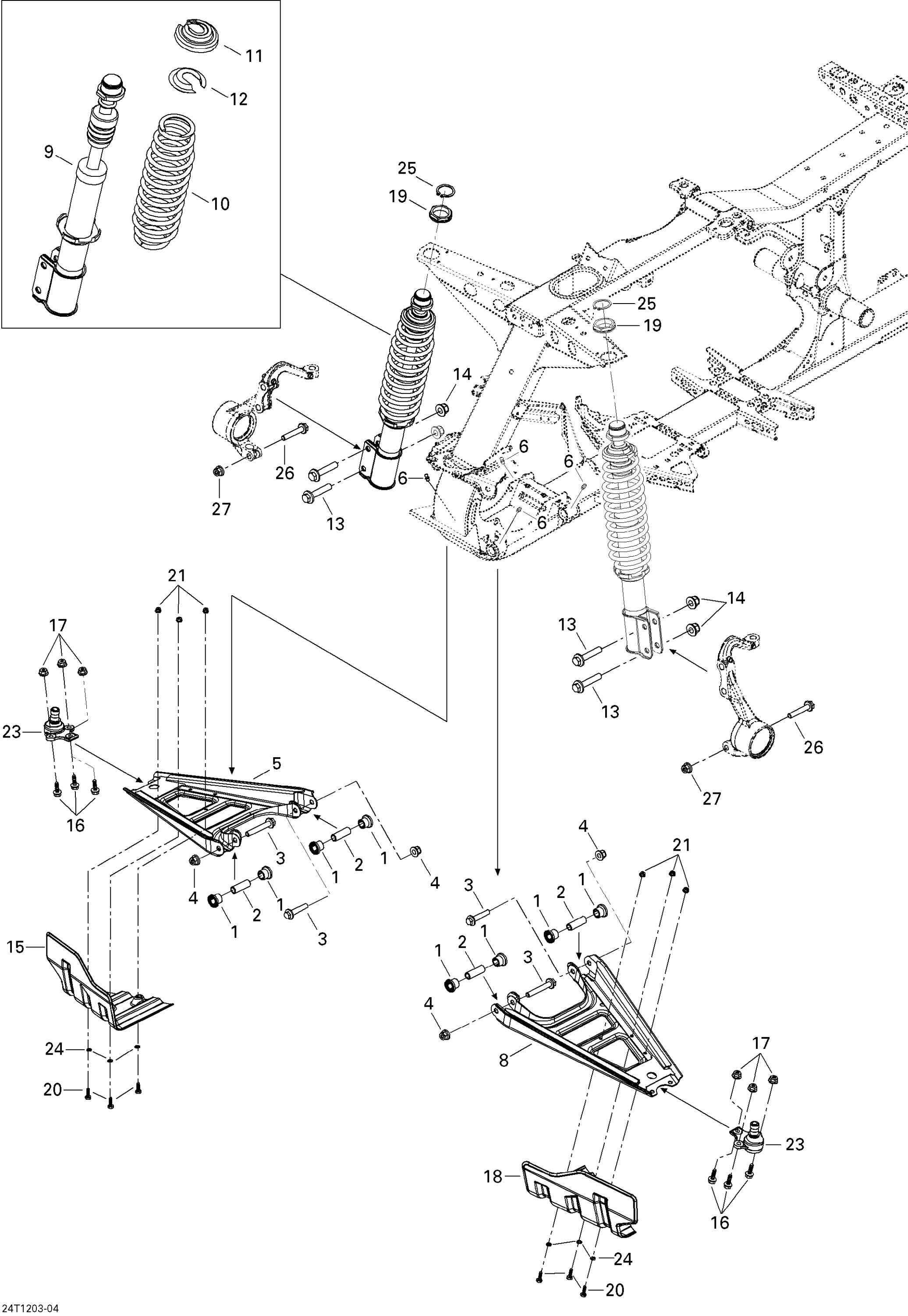 Схема узла: Front Suspension