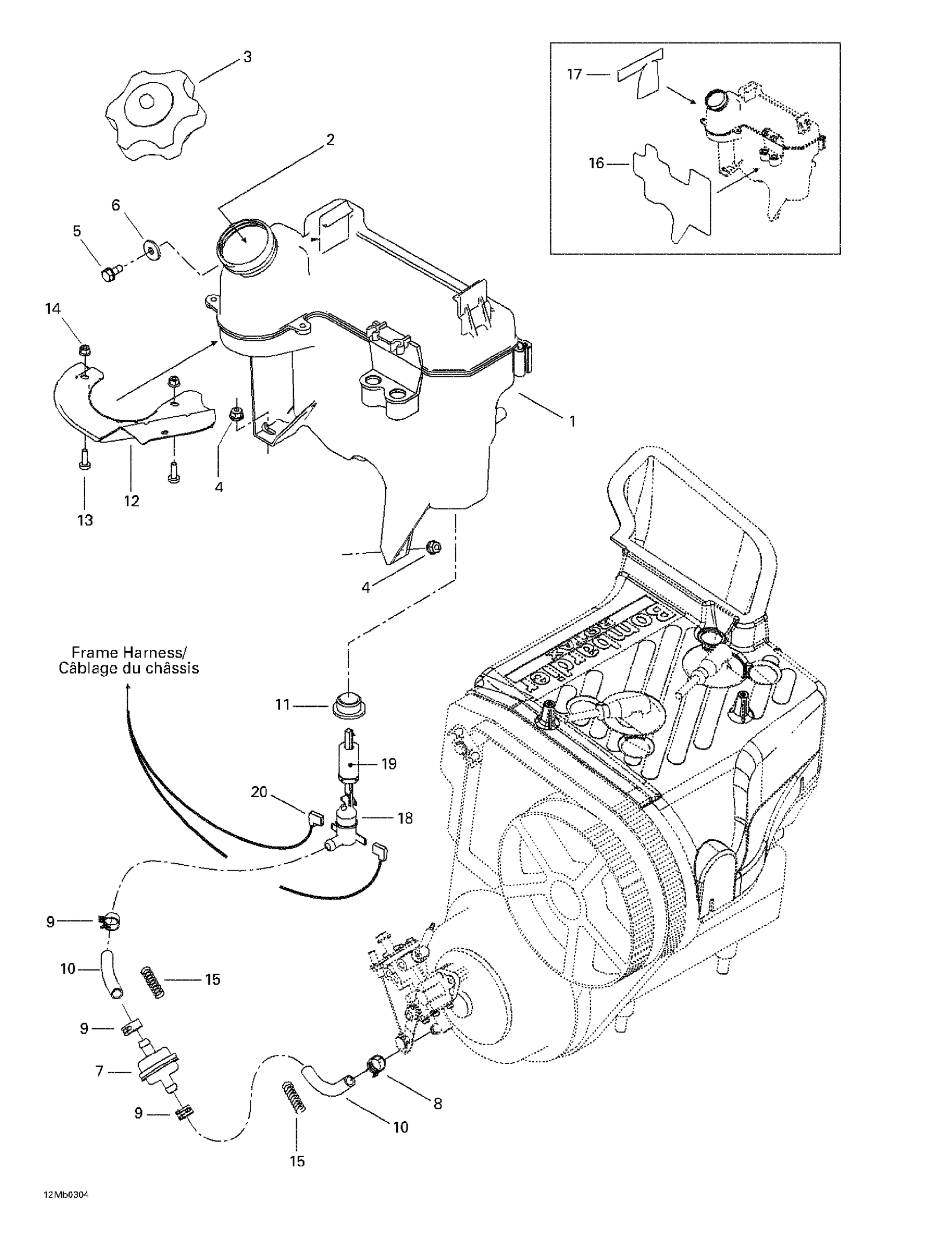 Схема узла: Oil Tank And Support