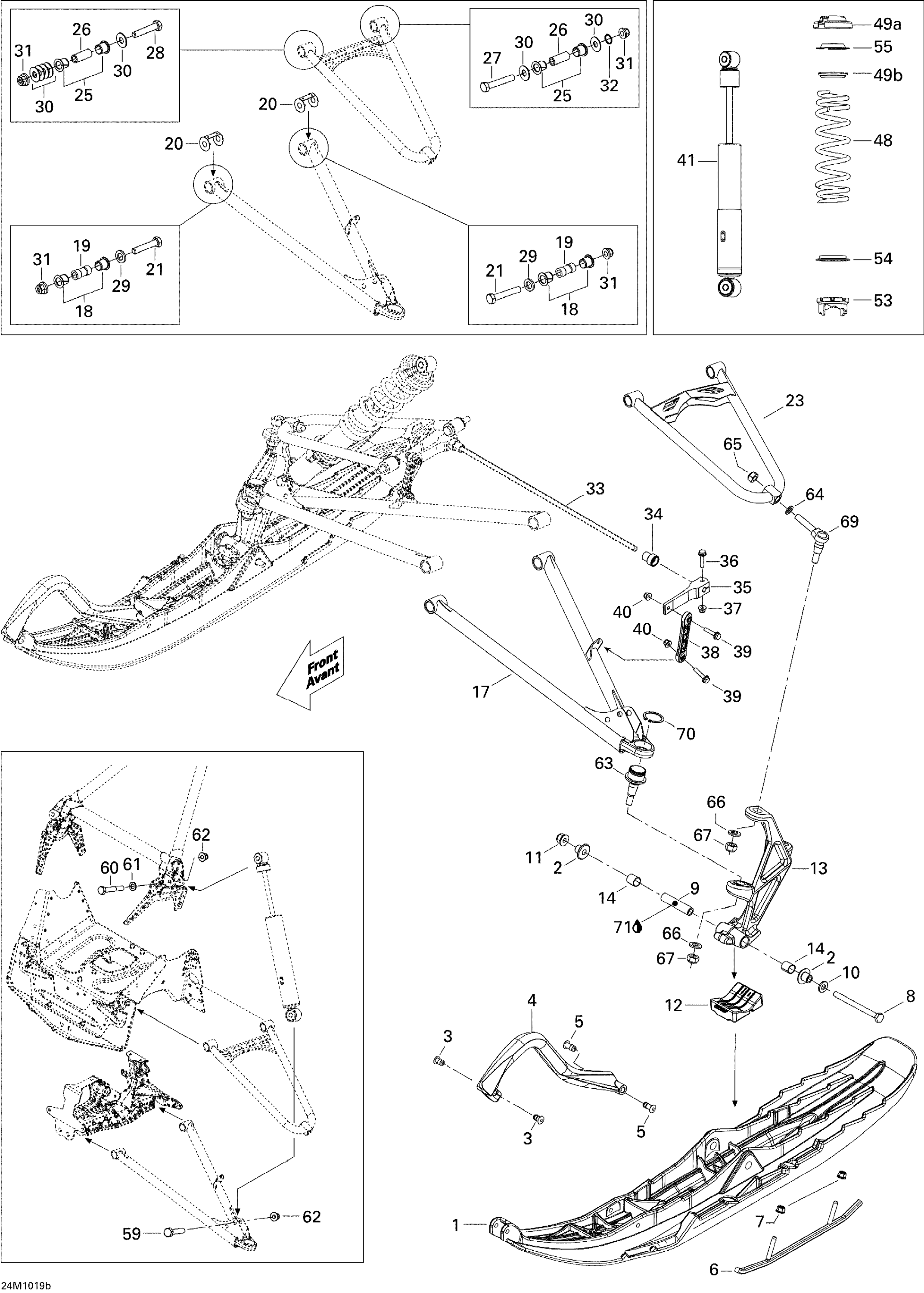 Схема узла: Front Suspension And Ski SE 1200