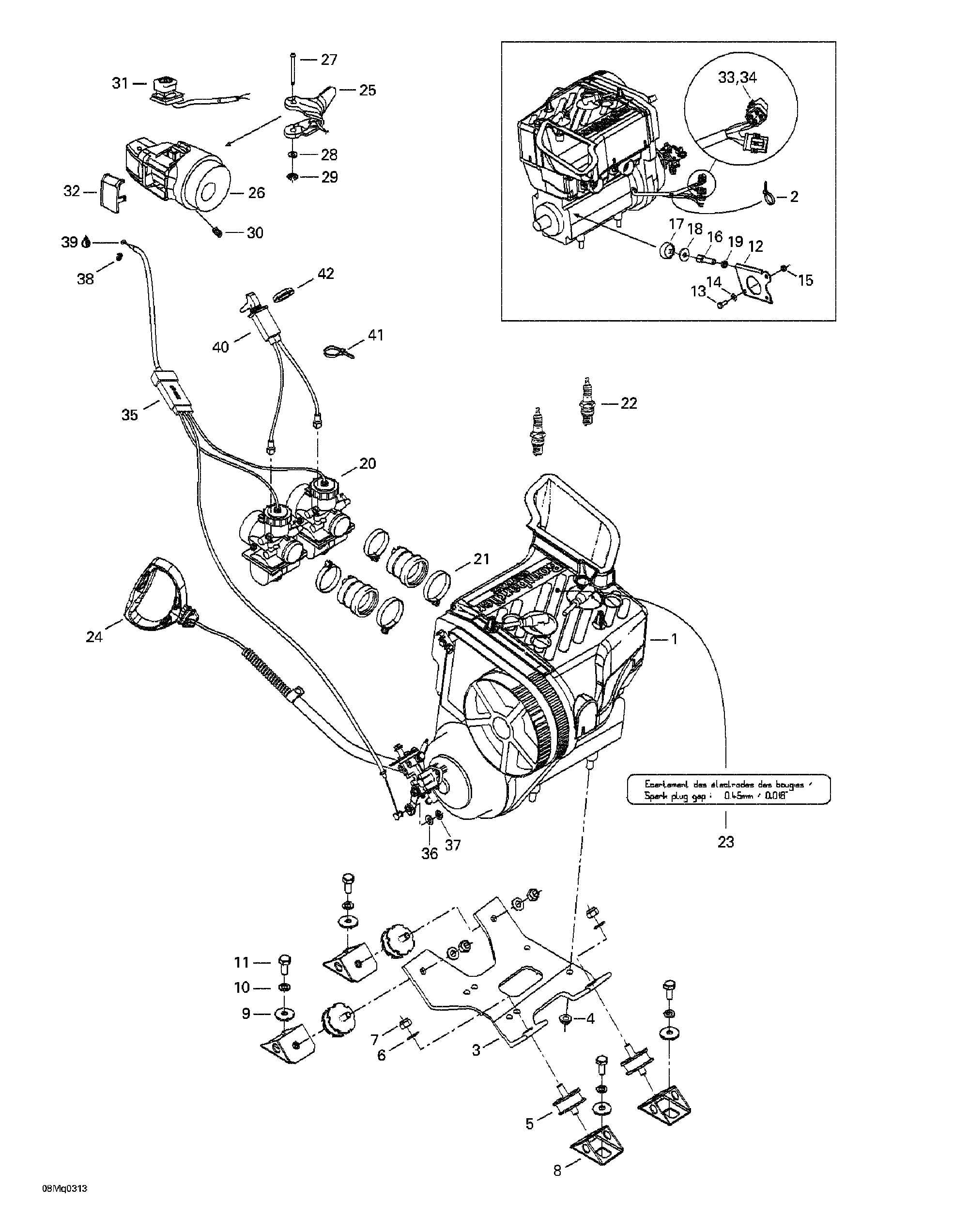 Схема узла: Engine And Engine Support