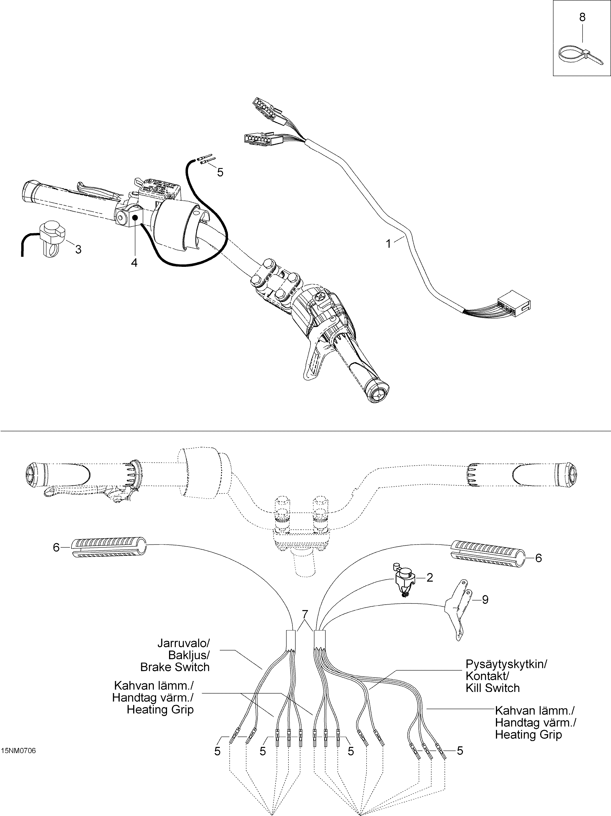 Схема узла: Steering Harness
