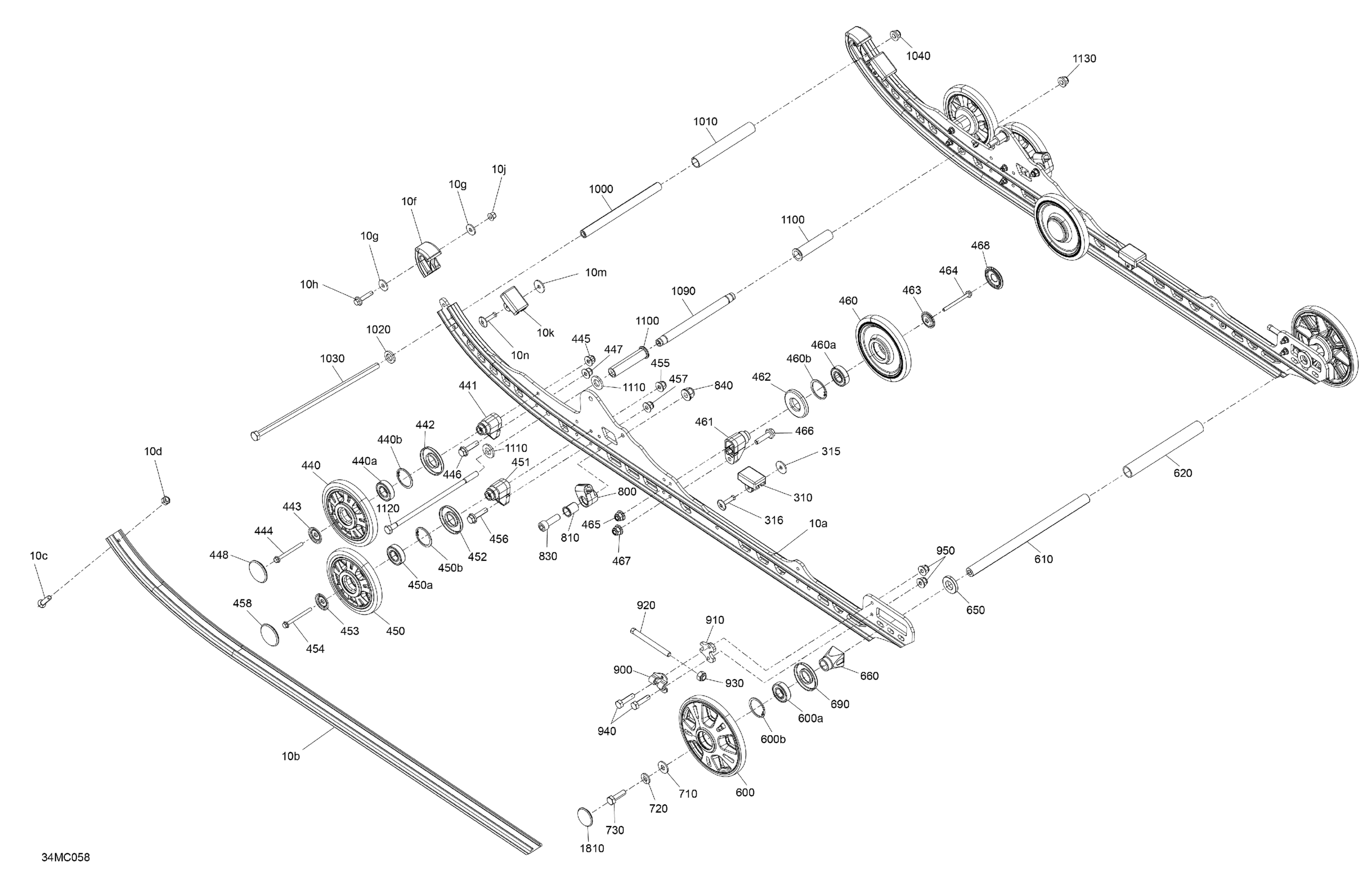 Схема узла: Suspension - Rear - Lower Section