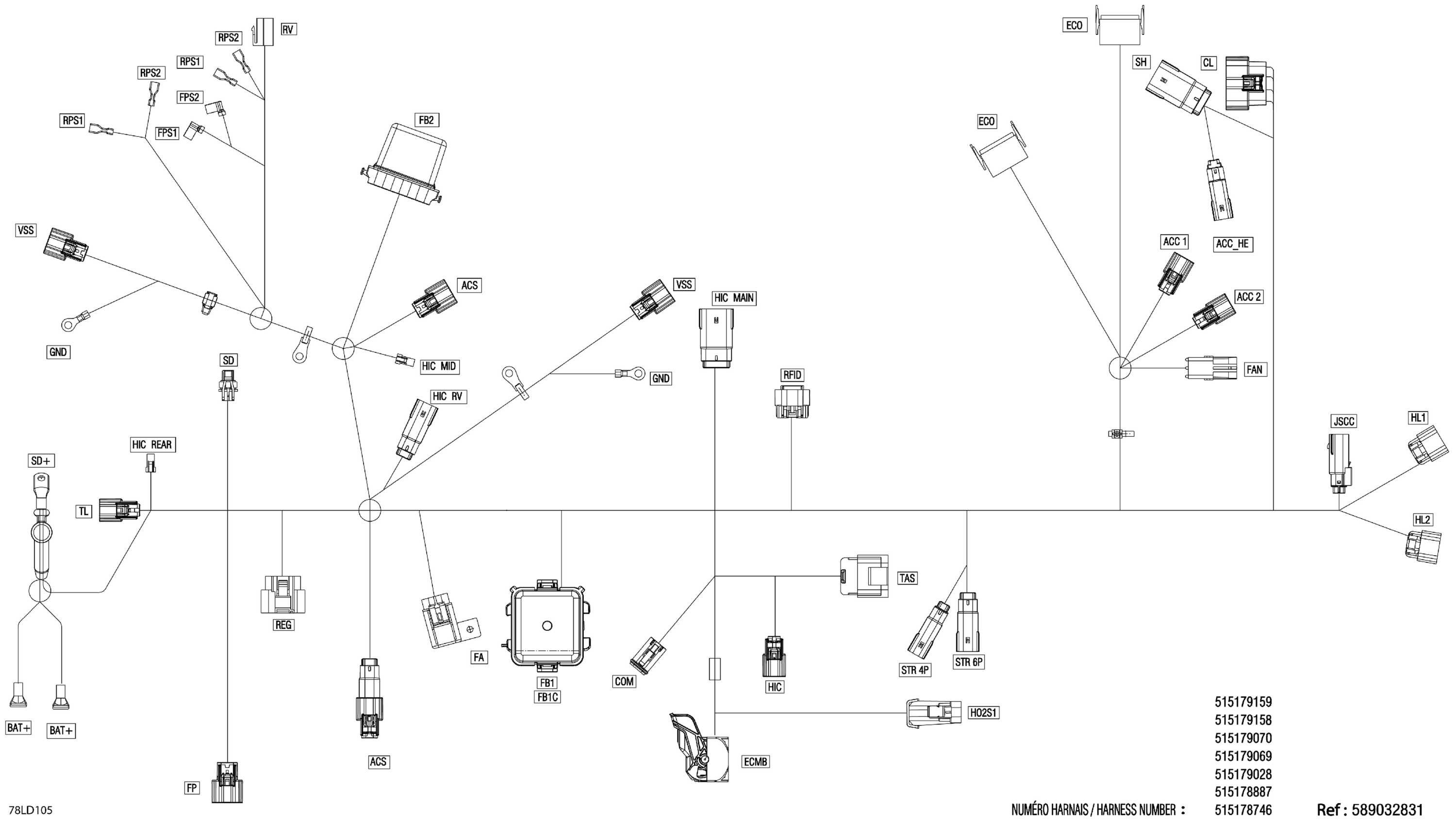 Electric - Main Harness - 515179069