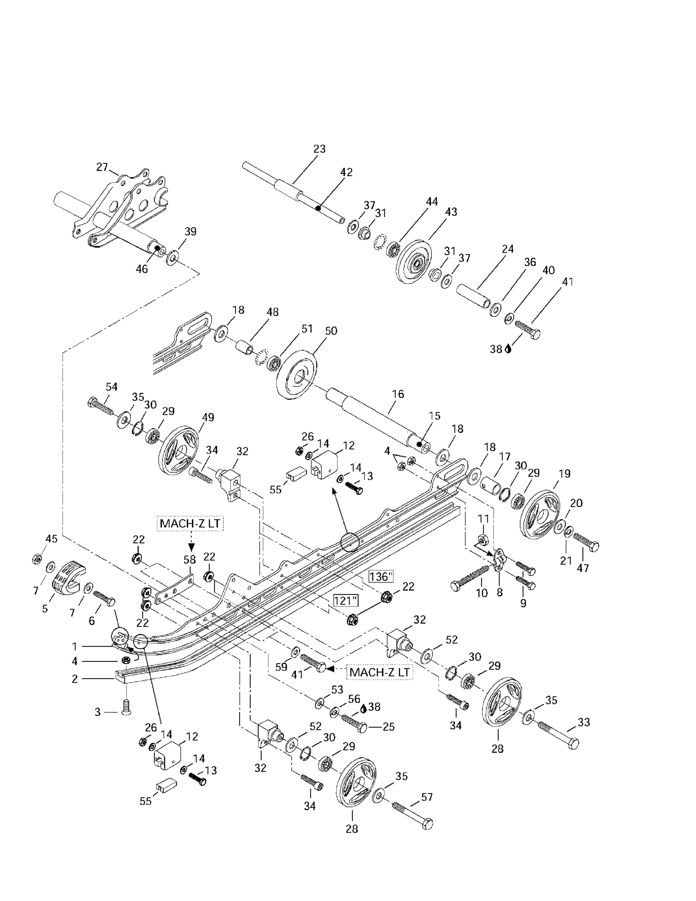 Схема узла: Rear Suspension