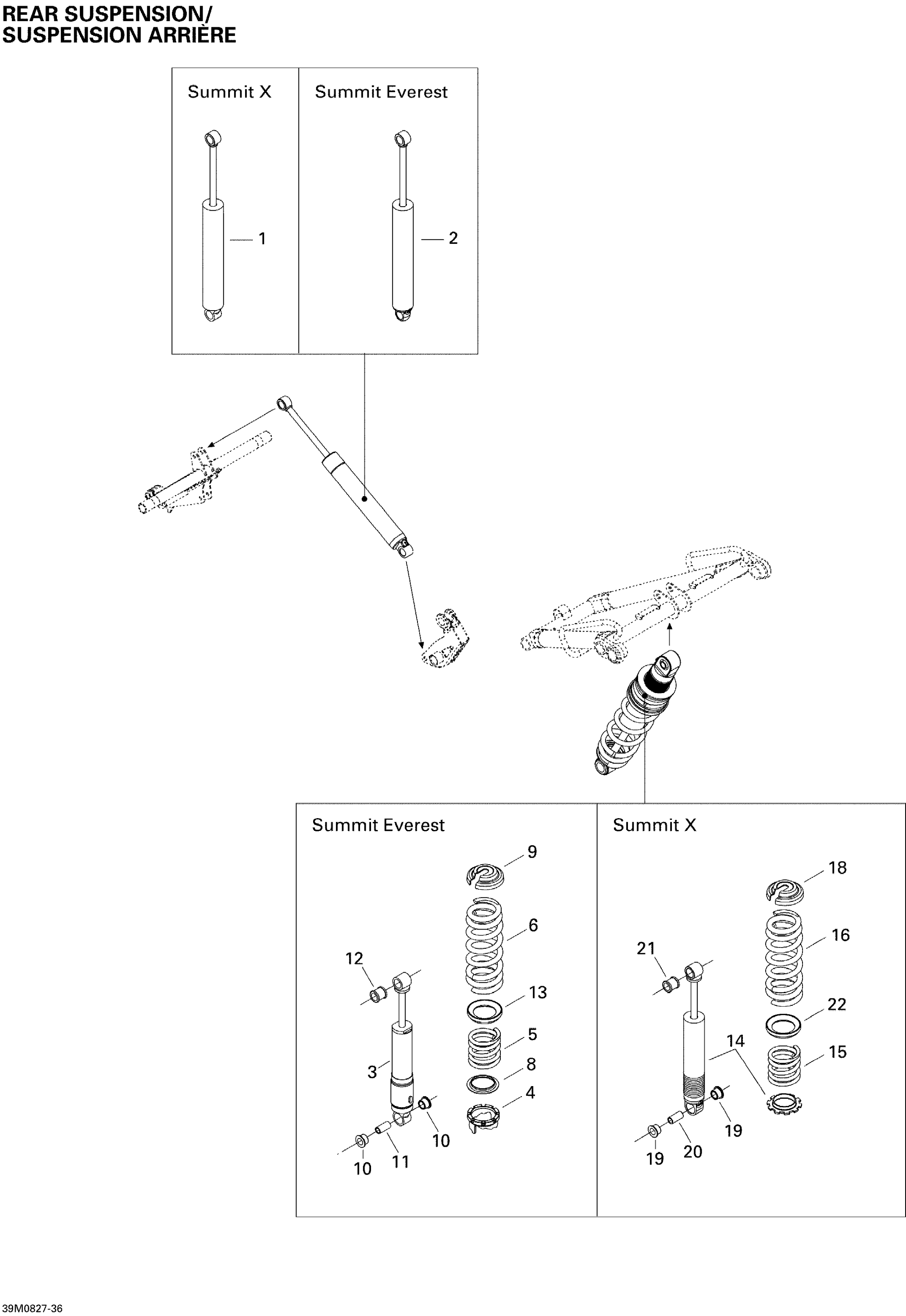 Схема узла: Rear Suspension Shocks