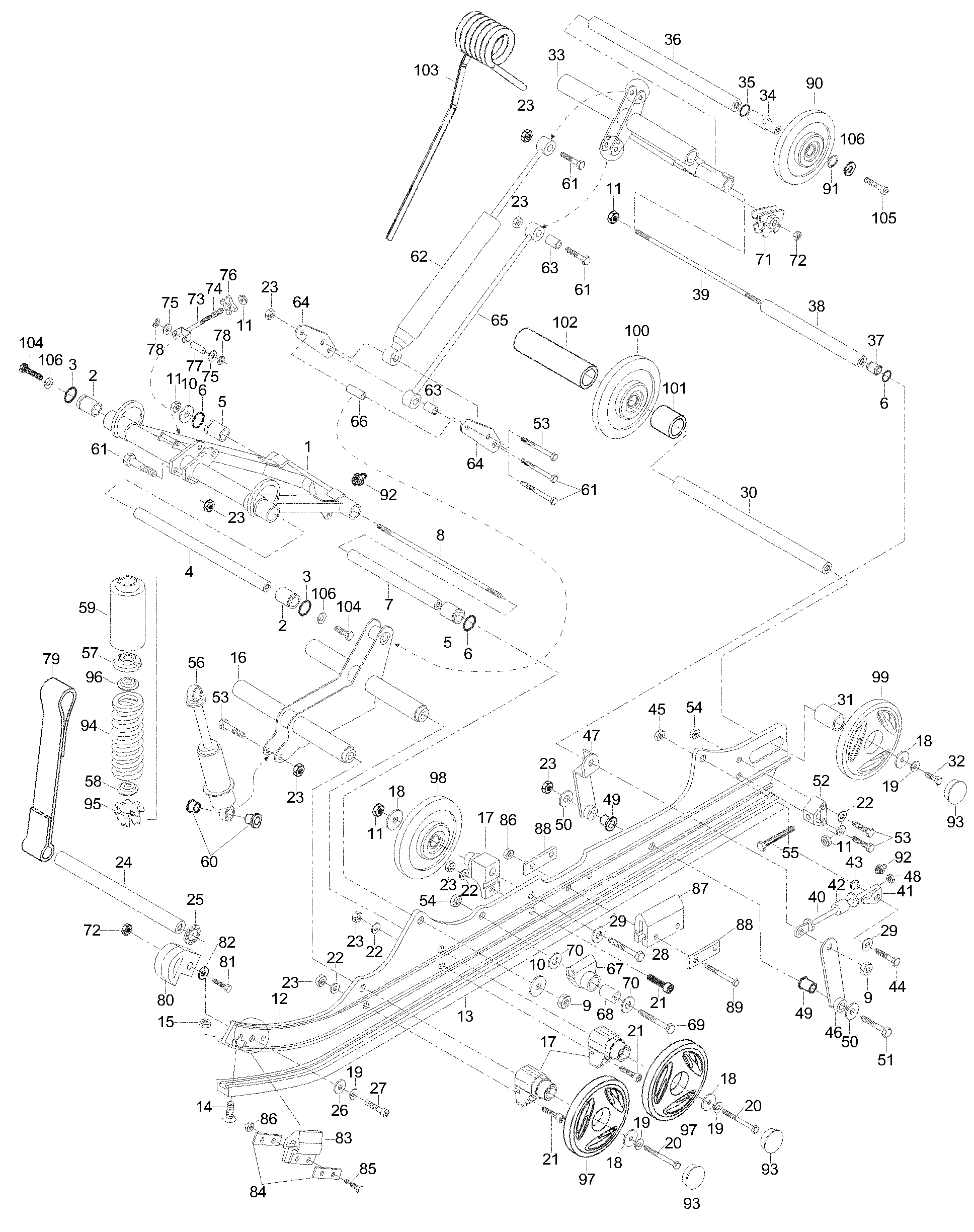 Схема узла: Rear Suspension