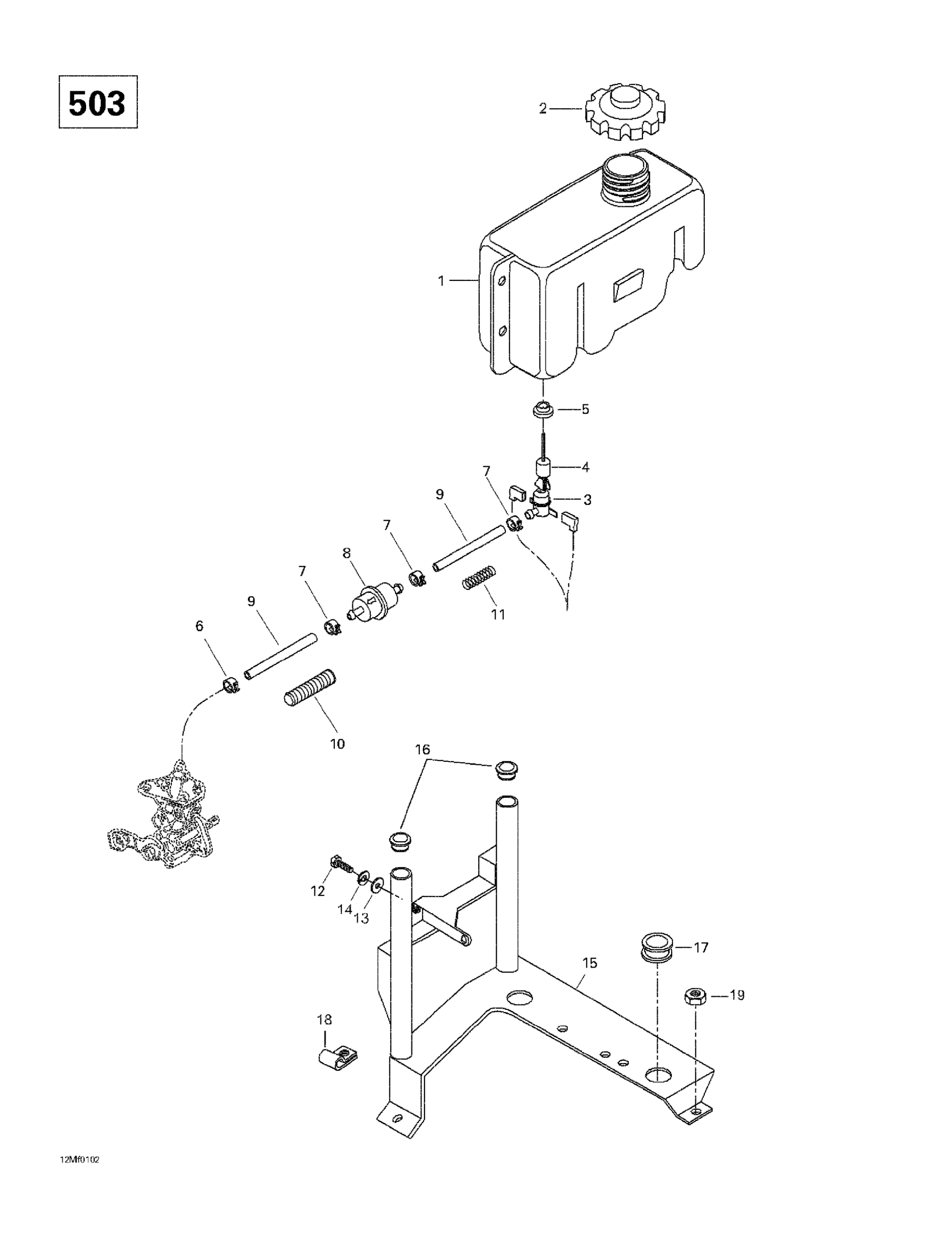 Oil Tank And Support (503)