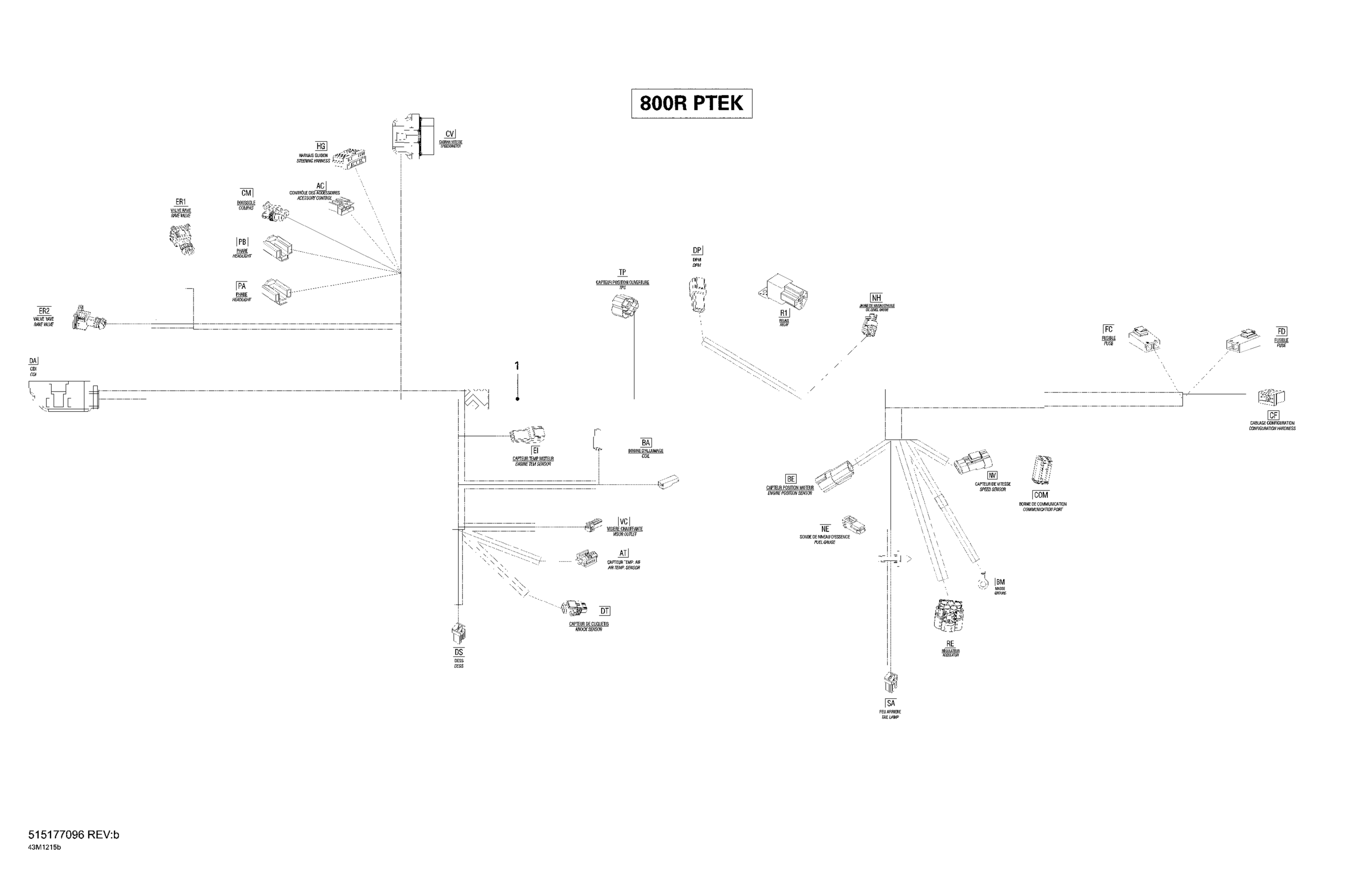 Electrical Harness 800R PTEK