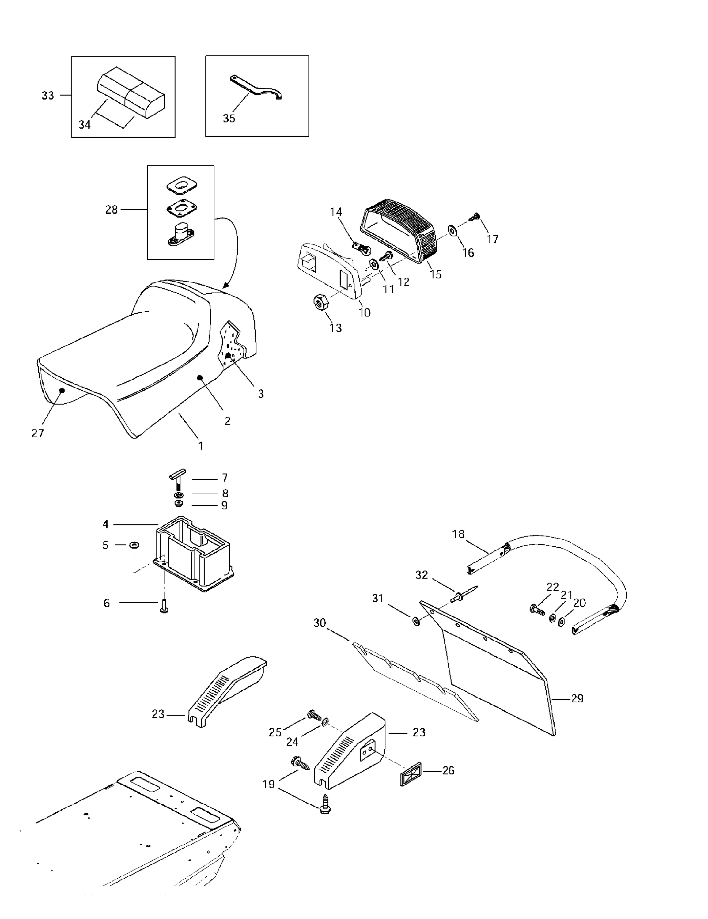 Схема узла: Seat And Accessories