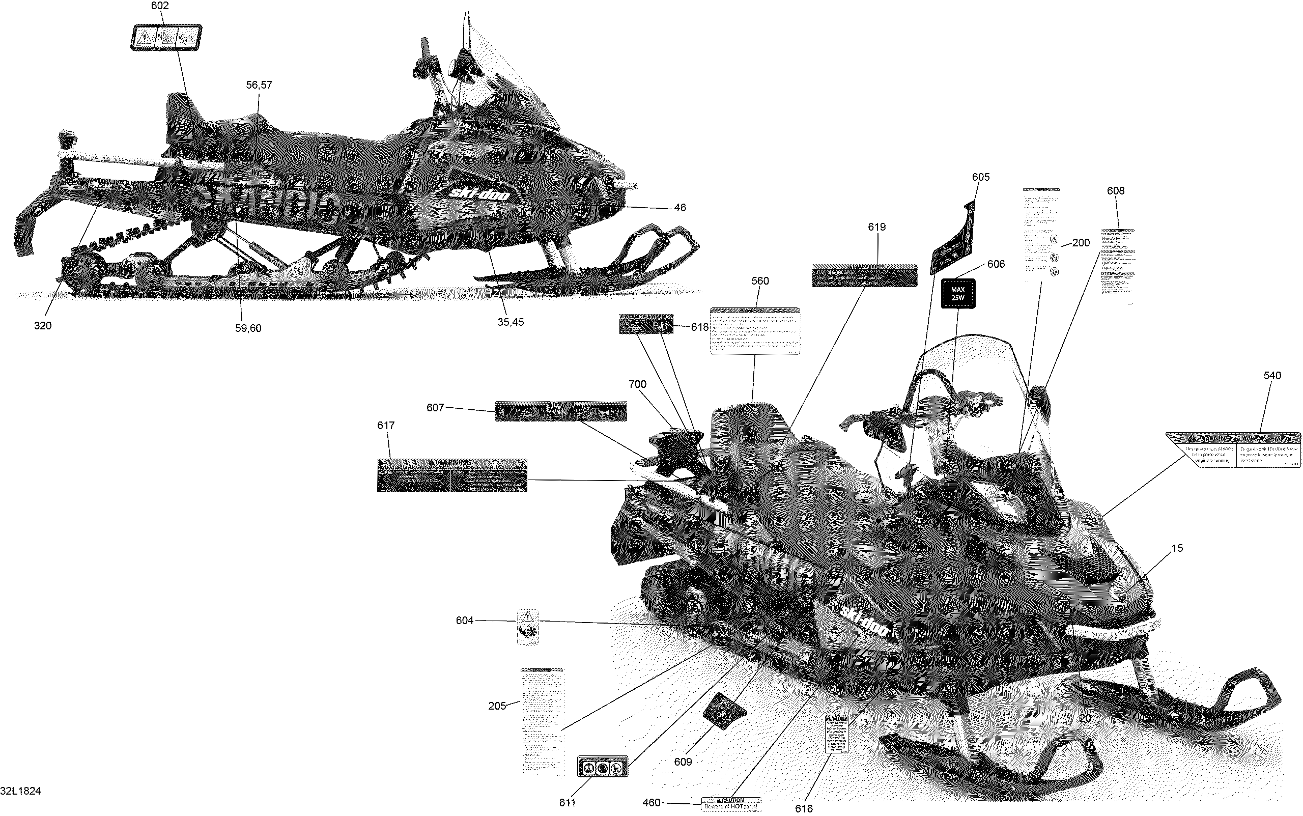 Схема узла: Decals Scandic - WT - 550F