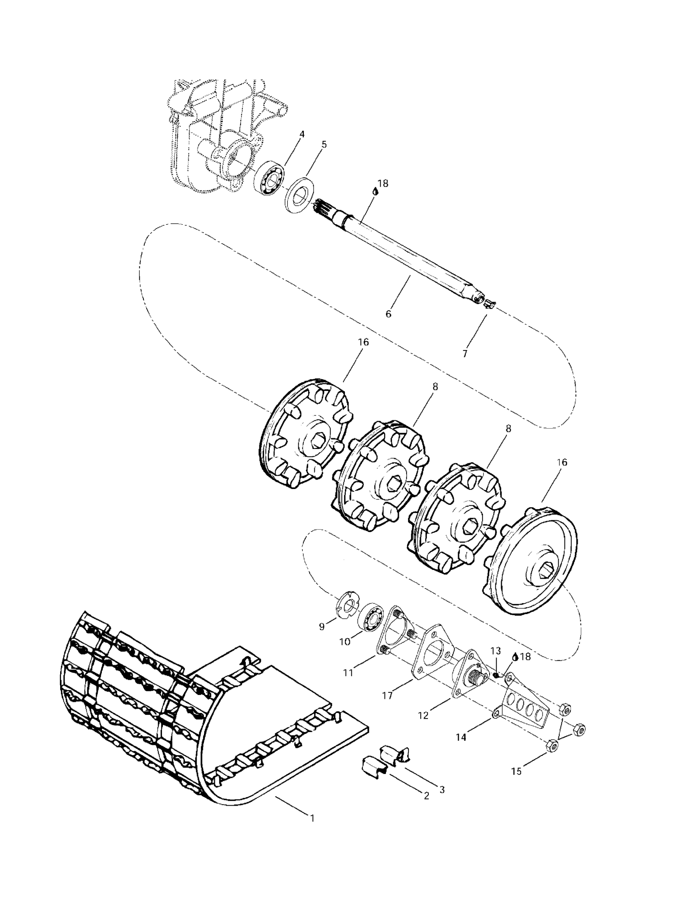 Схема узла: Drive Axle And Track