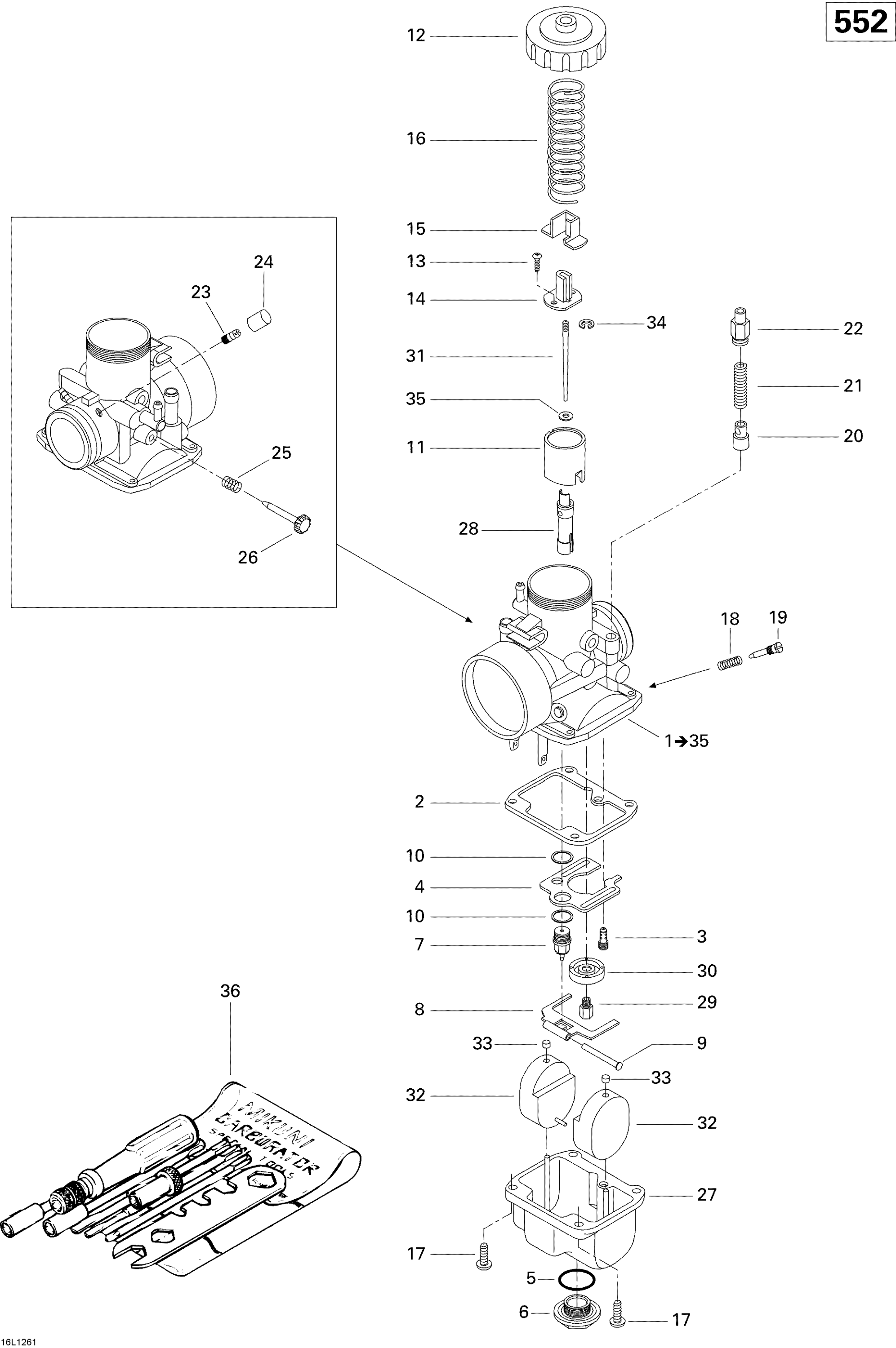 Схема узла: Carburetor