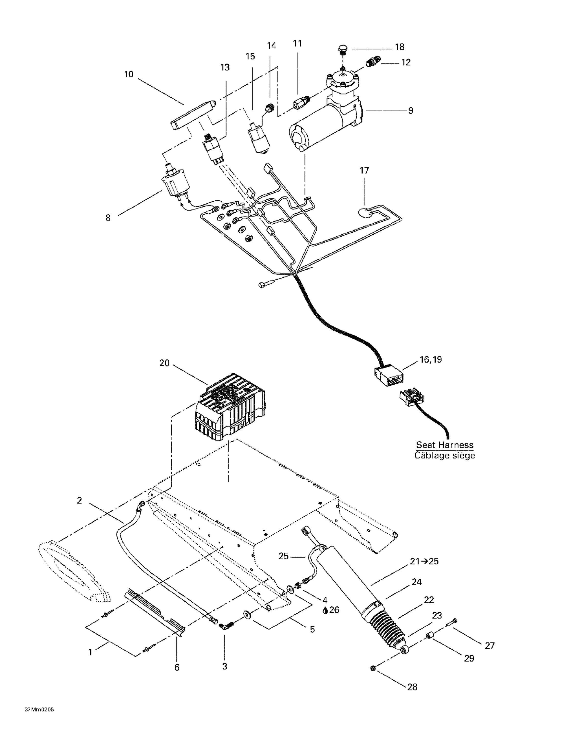 Air Shock And Compressor (SE)