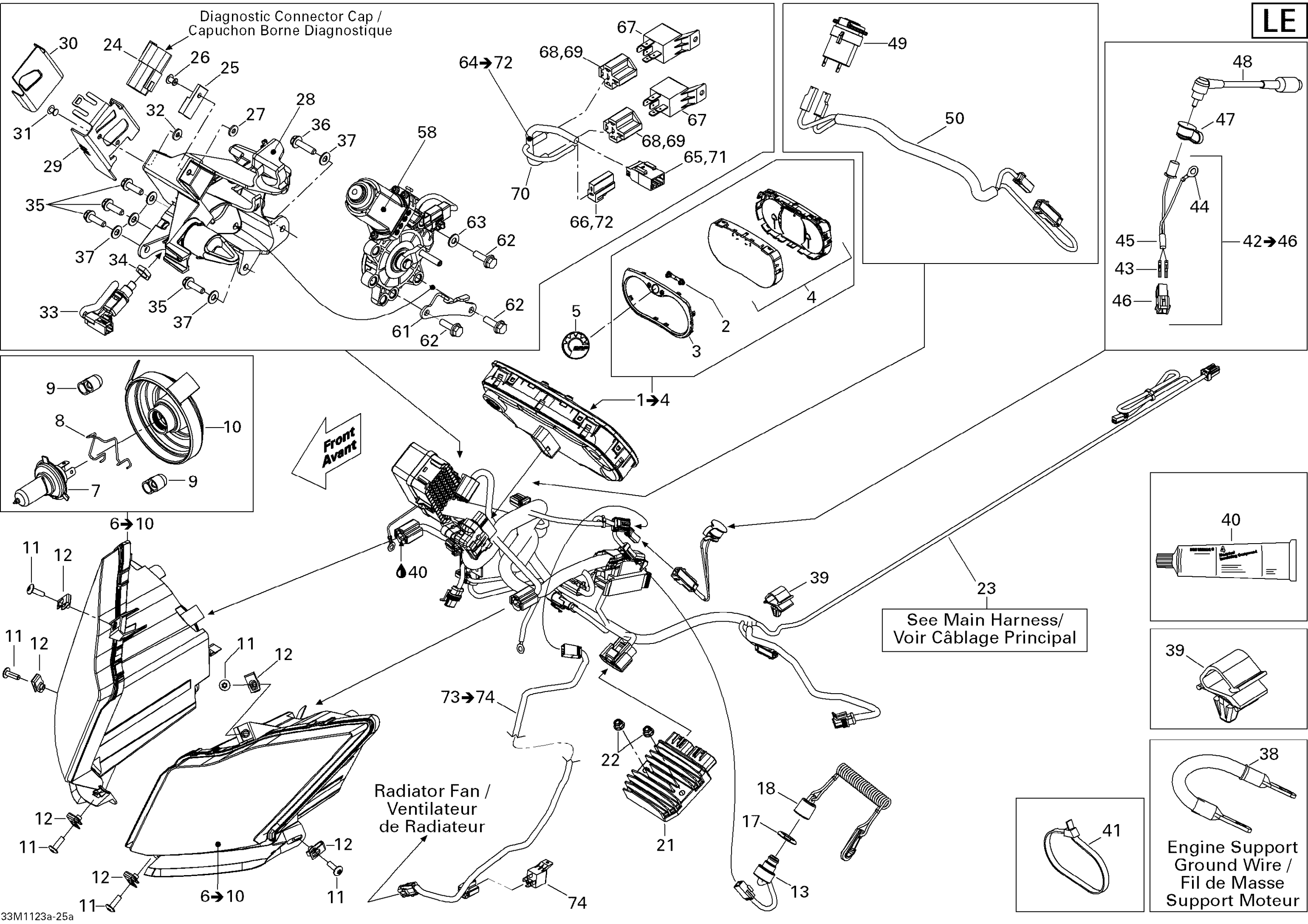 Схема узла: Electrical System LE