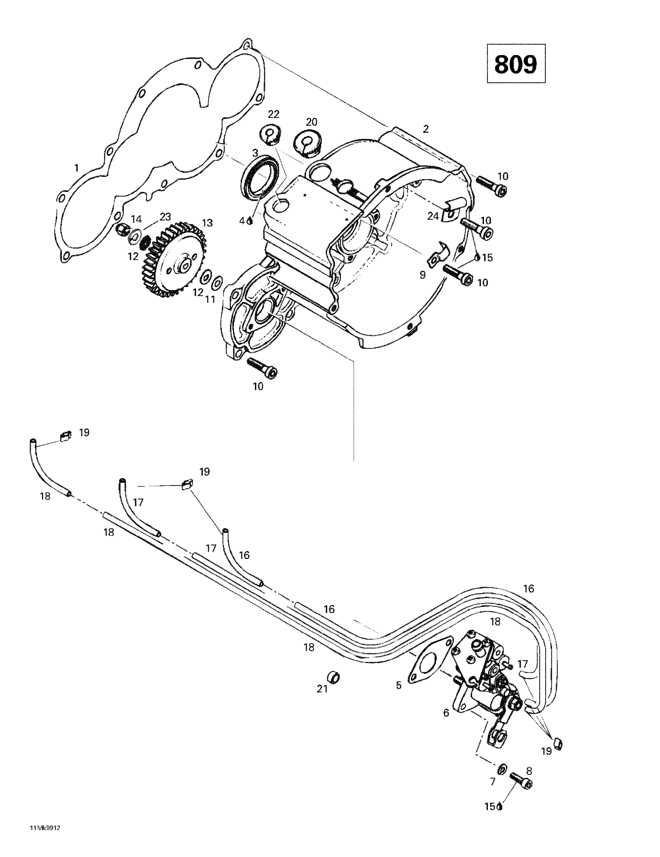 Ignition Housing Oil Pump (809)