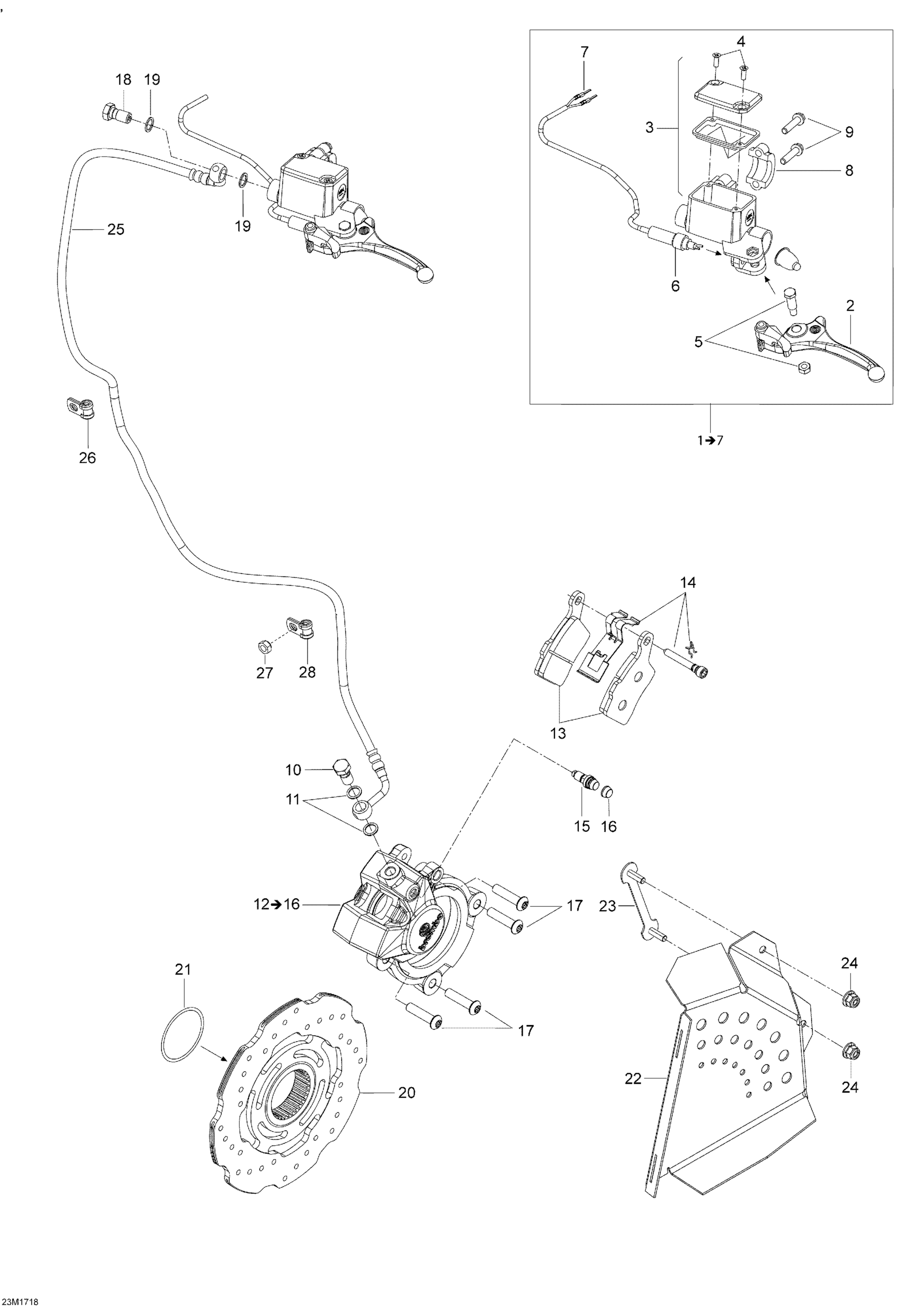 Схема узла: Hydraulic Brakes