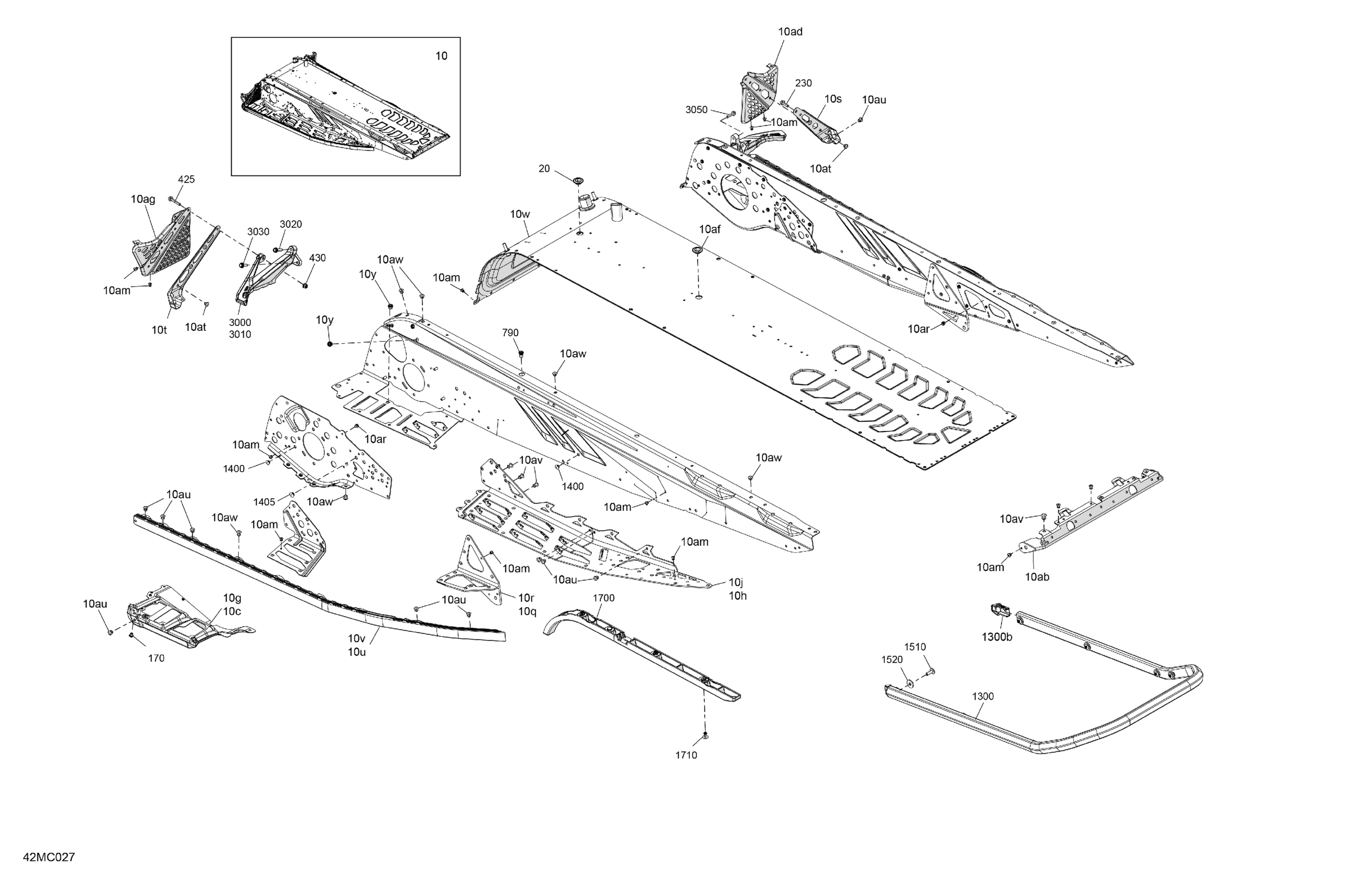 Схема узла: Frame - System - Rear Section
