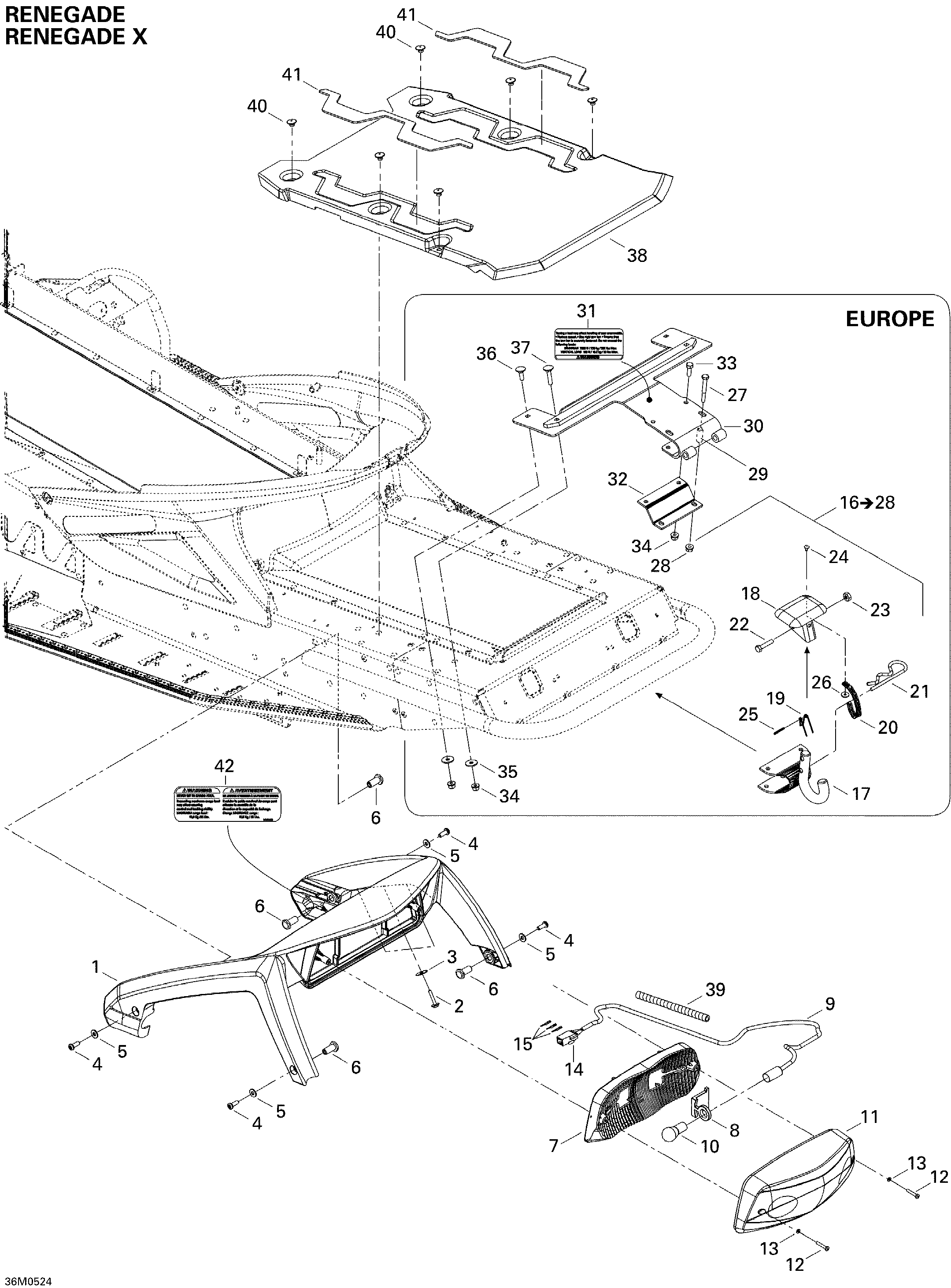 Схема узла: Luggage Rack