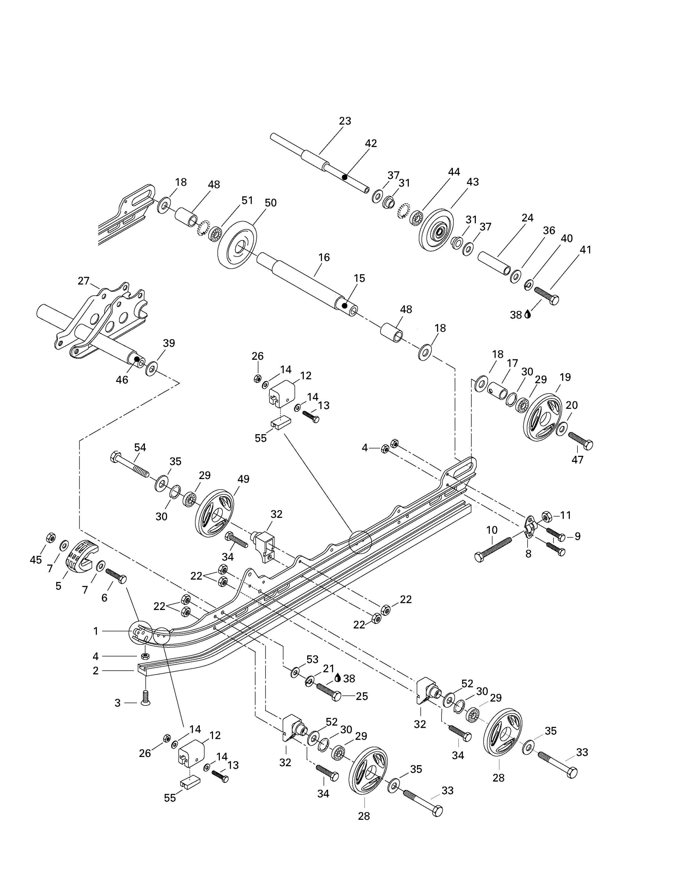 Схема узла: Rear Suspension
