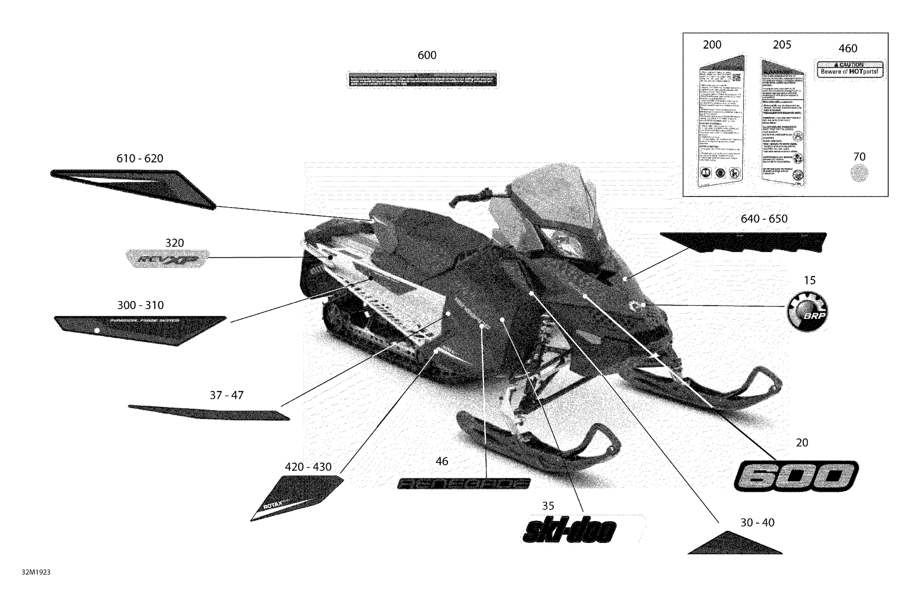 Decals - 600 CARB