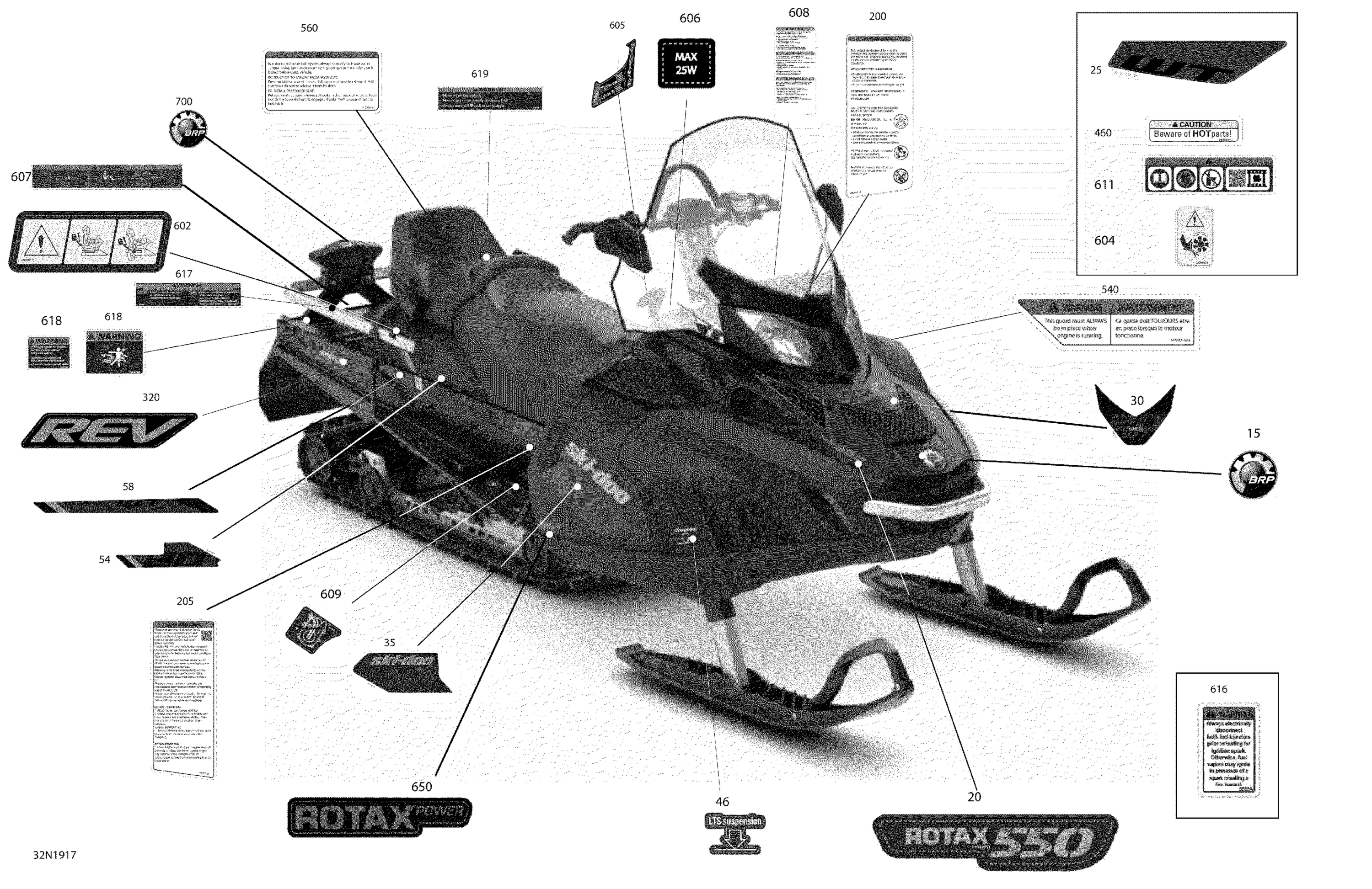 Схема узла: Decals - 550F - Package WT
